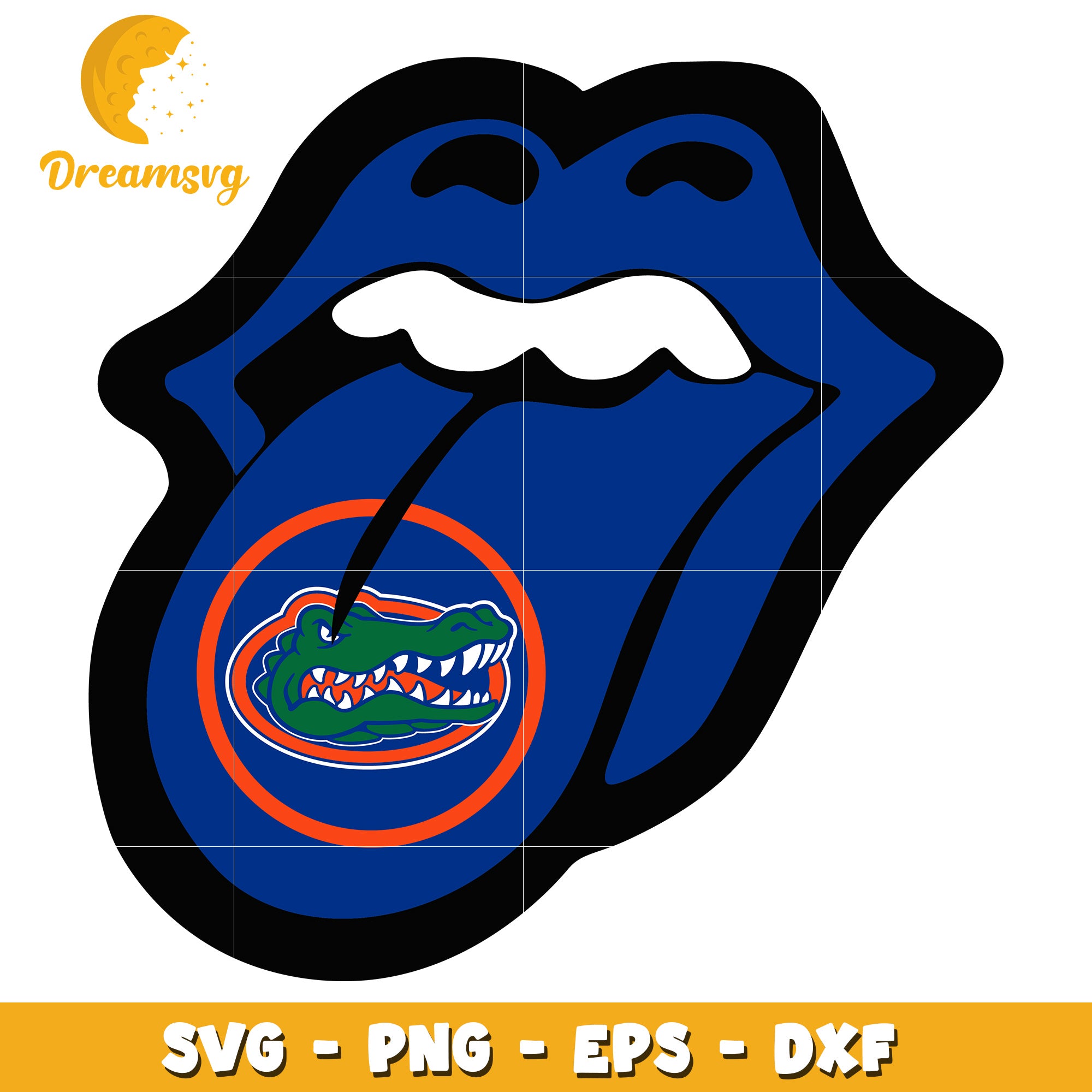 Florida Gators Rolling Stones Tongue SVG