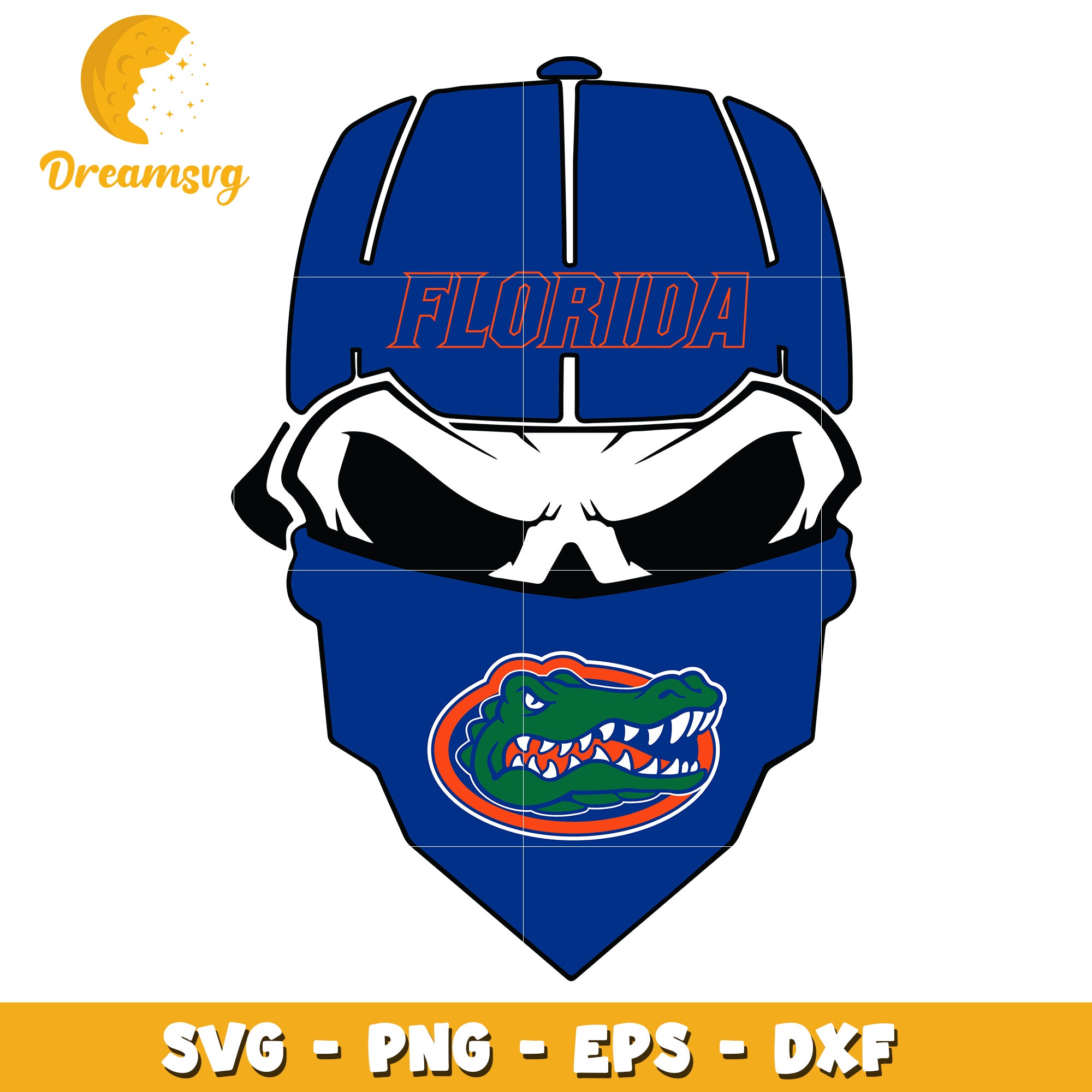 Florida Gators Skull SVG Cut File