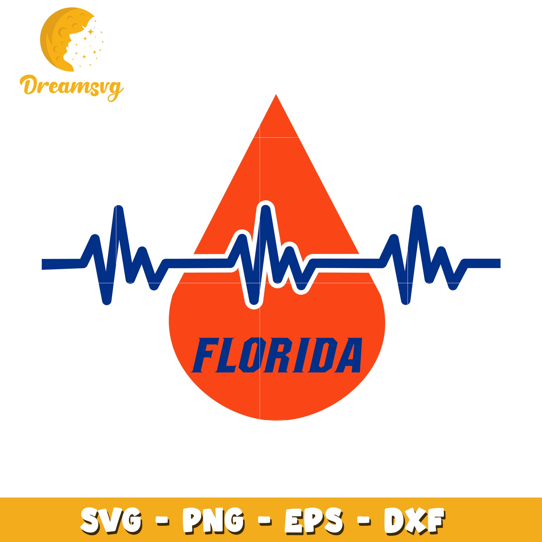 Florida Heartbeat SVG Cut File