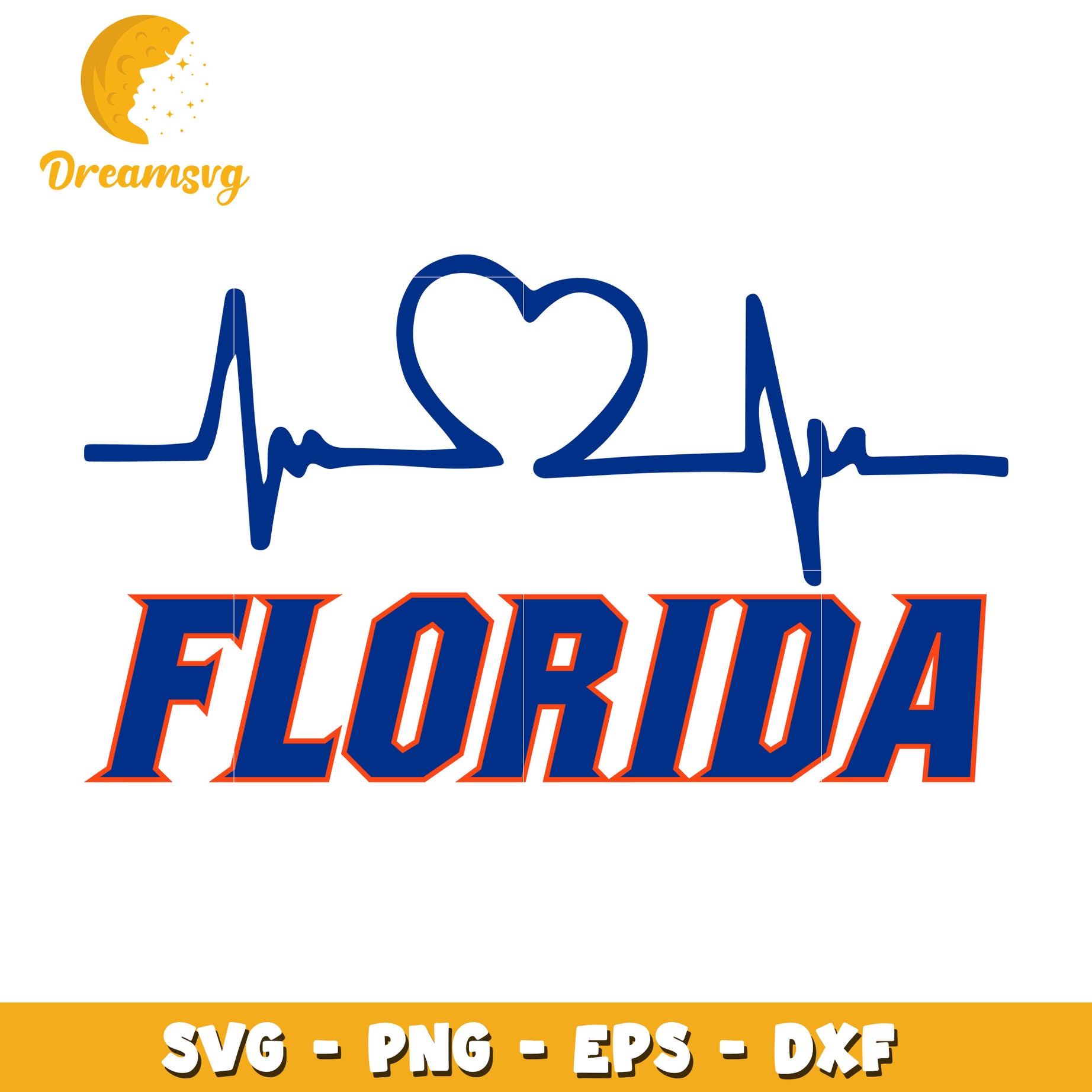 Florida Heartbeat SVG PNG EPS DXF