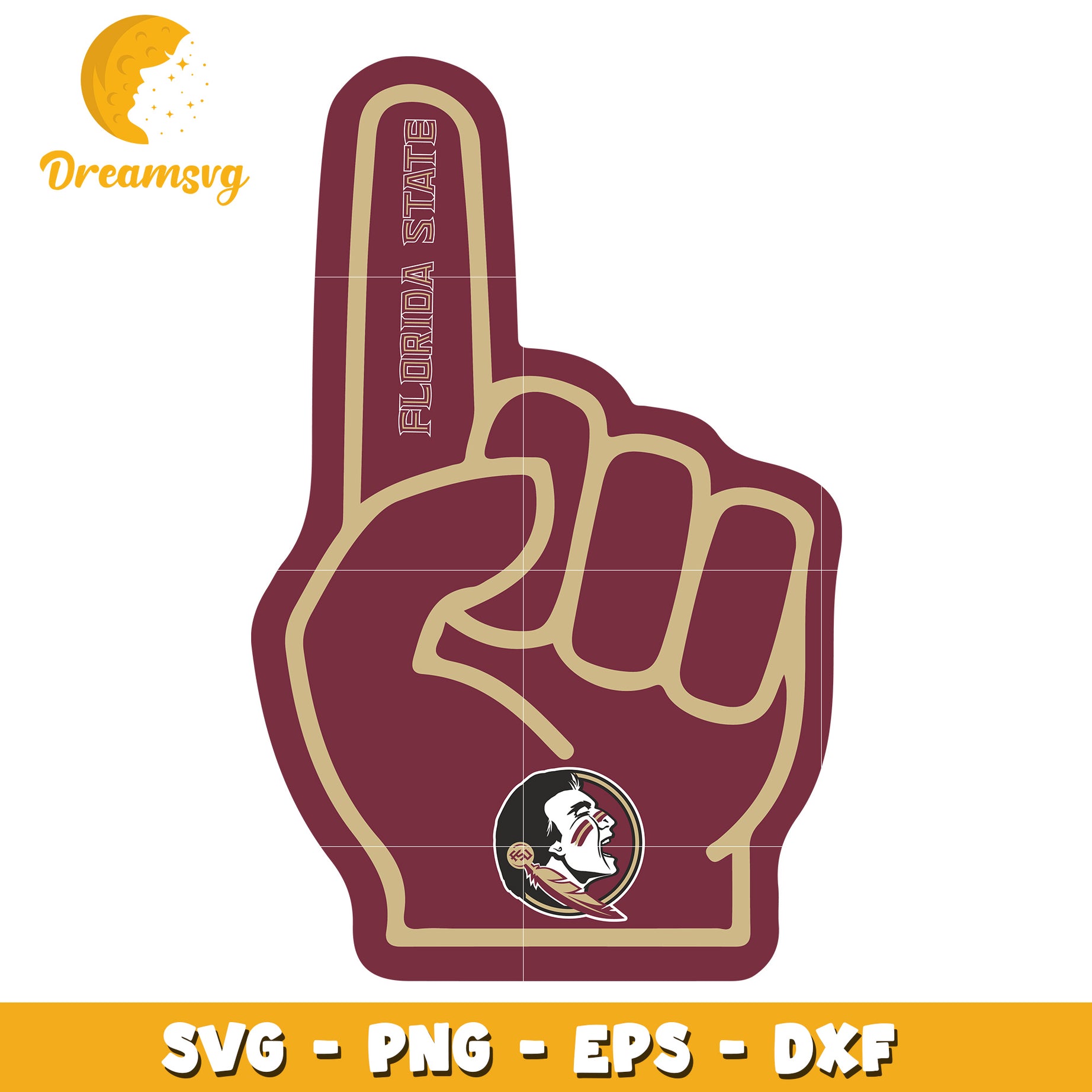 Florida State Foam Finger SVG PNG EPS DXF