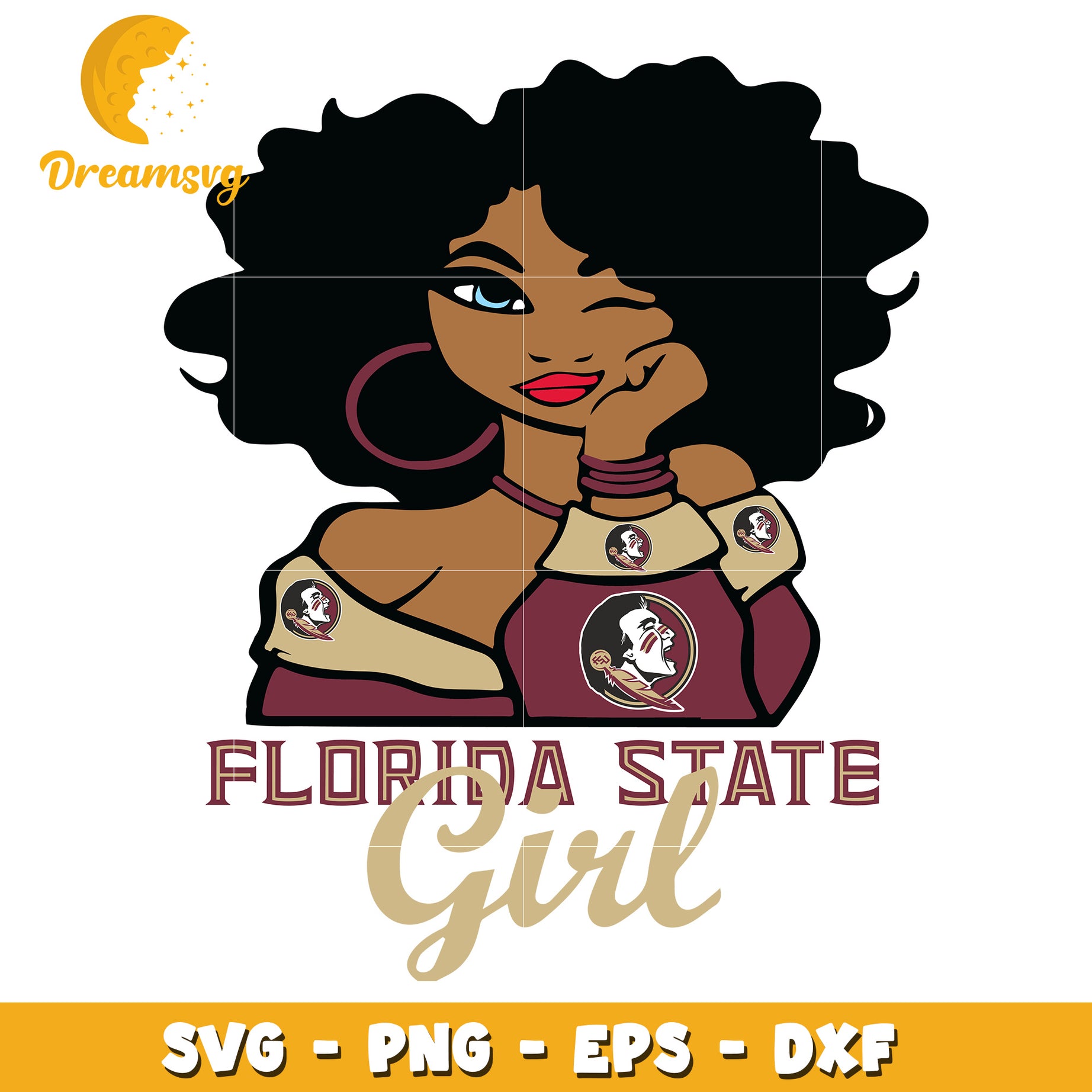 Florida State Girl SVG PNG EPS DXF