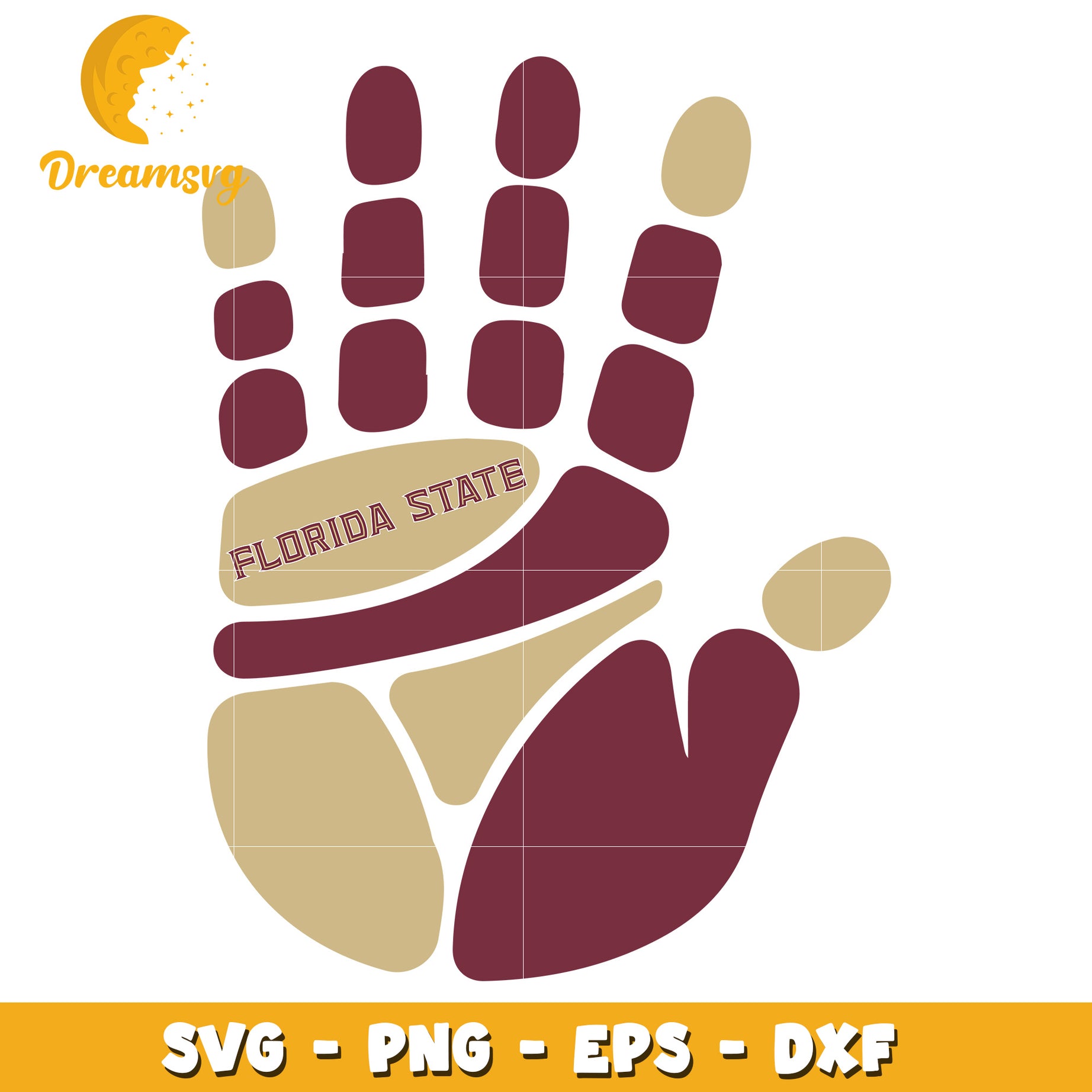 Florida State Hand SVG Cut File