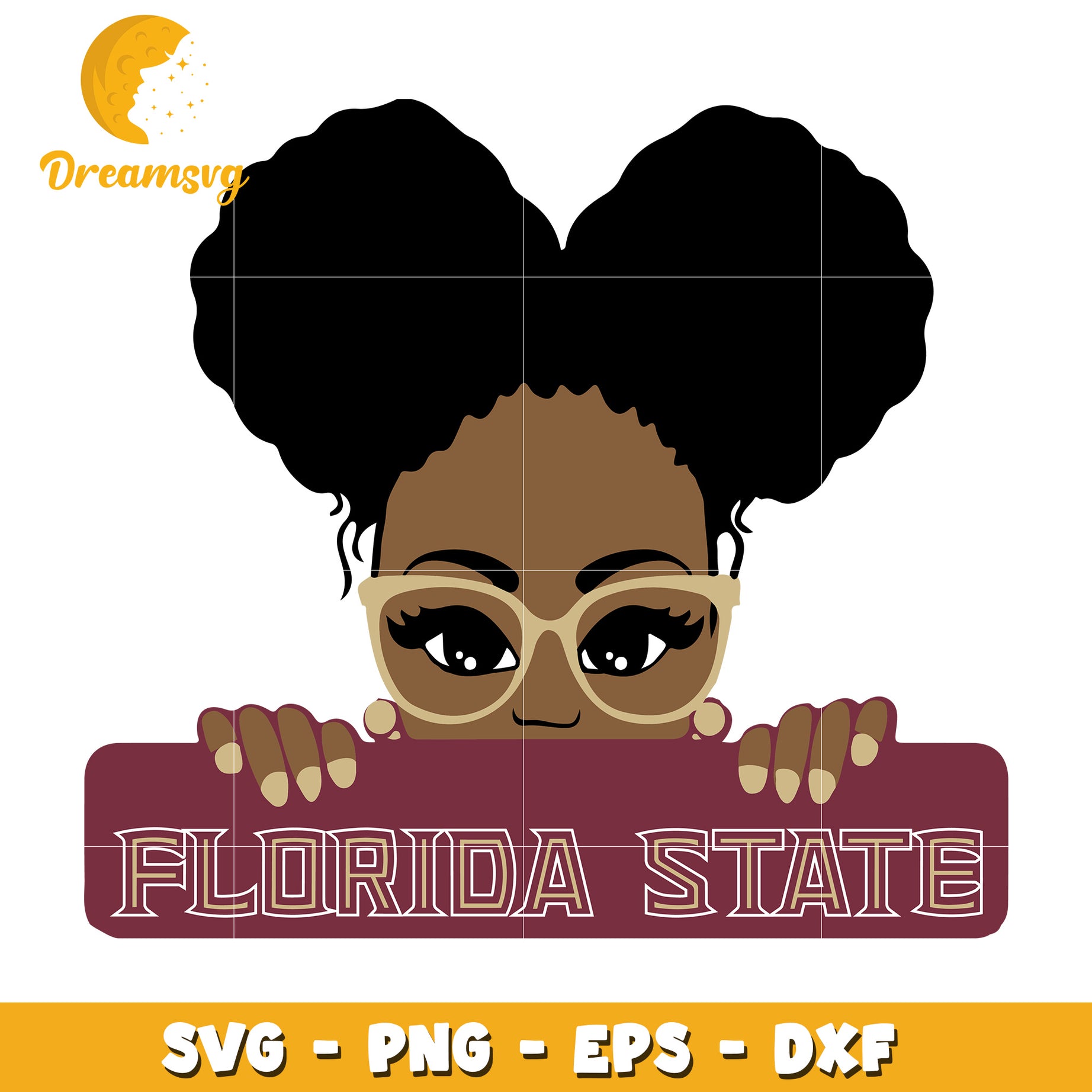 Florida State SVG Cut File Black Girl Magic