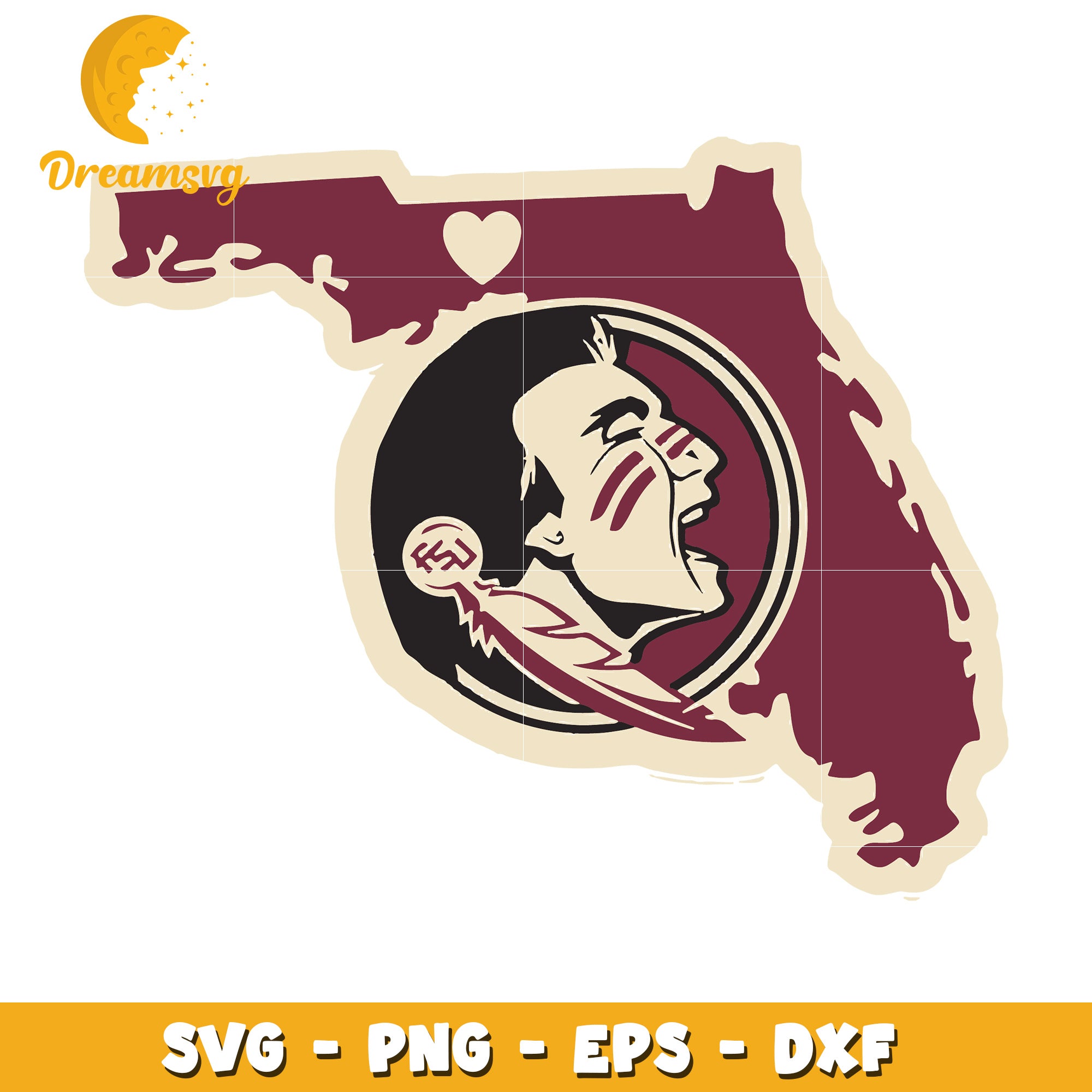 Florida State Seminole SVG PNG EPS DXF