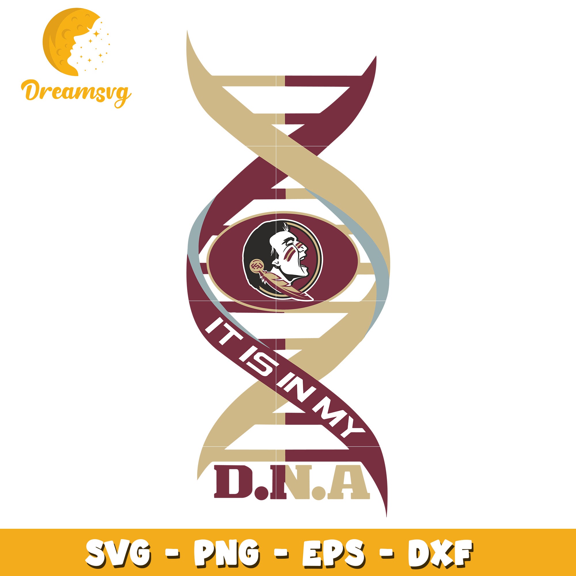 Florida State Seminoles DNA SVG Cut File