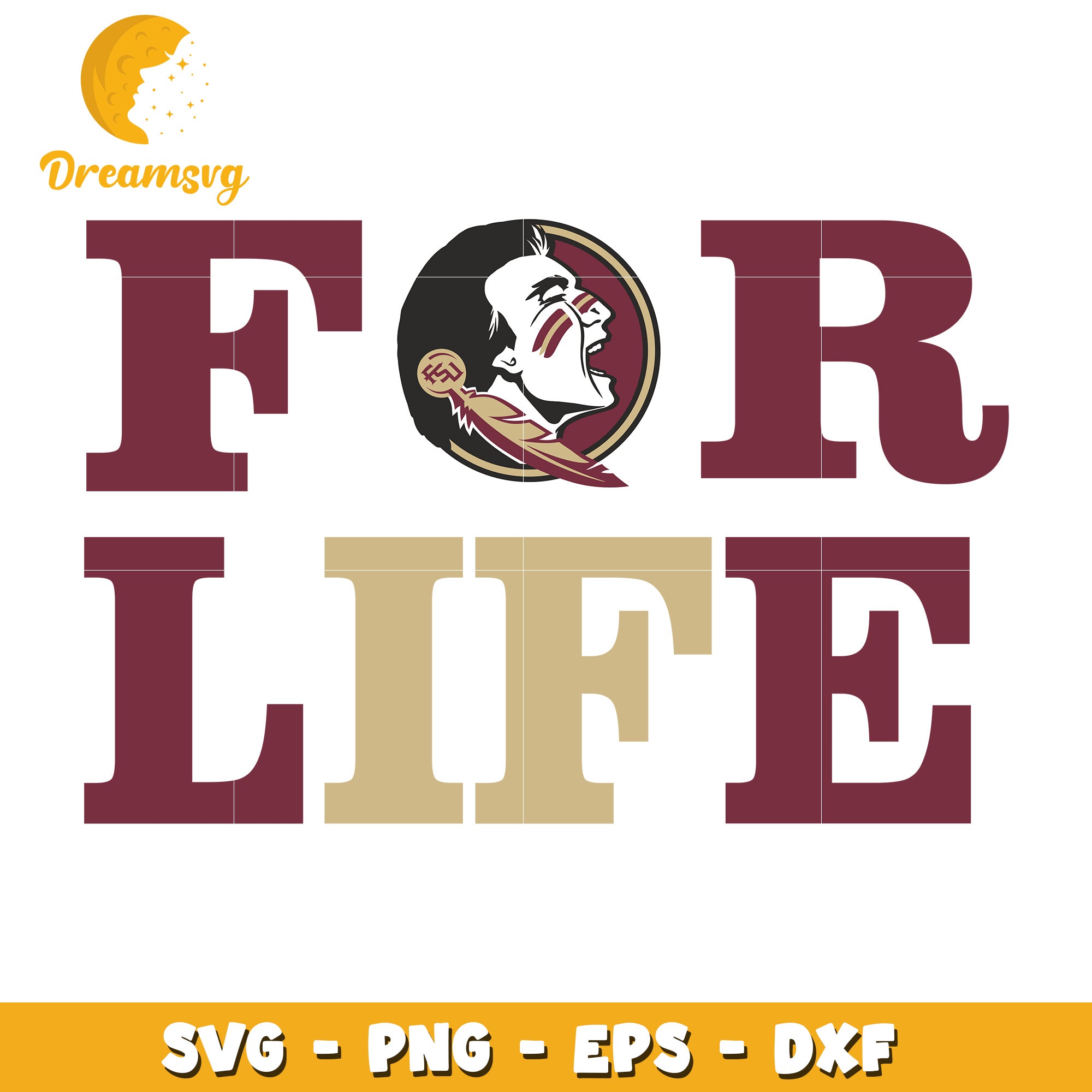 Florida State Seminoles For Life SVG