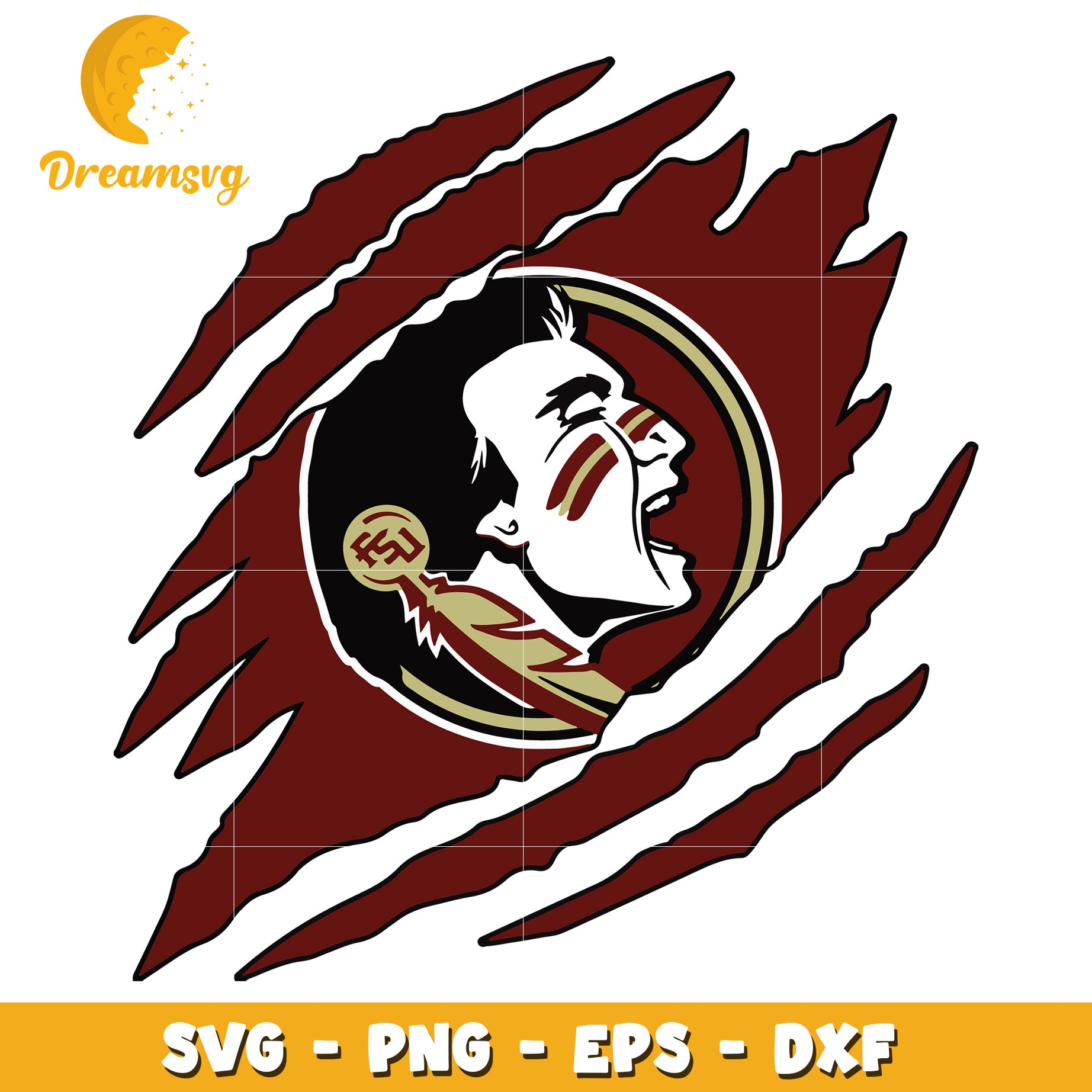 Florida State Seminoles SVG Claw PNG