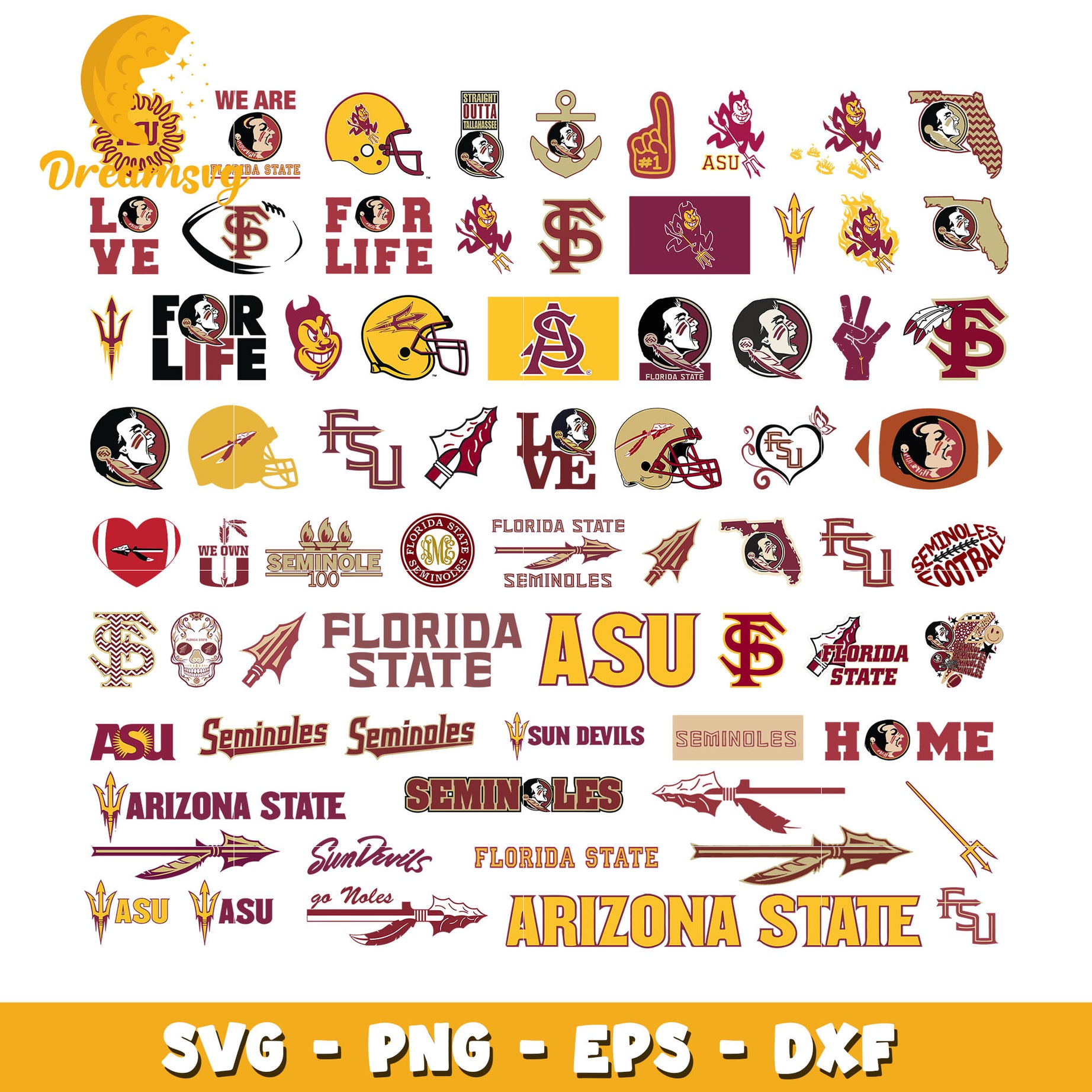 Logo arizona state sun devils design bundle svg, arizona state sun devils svg