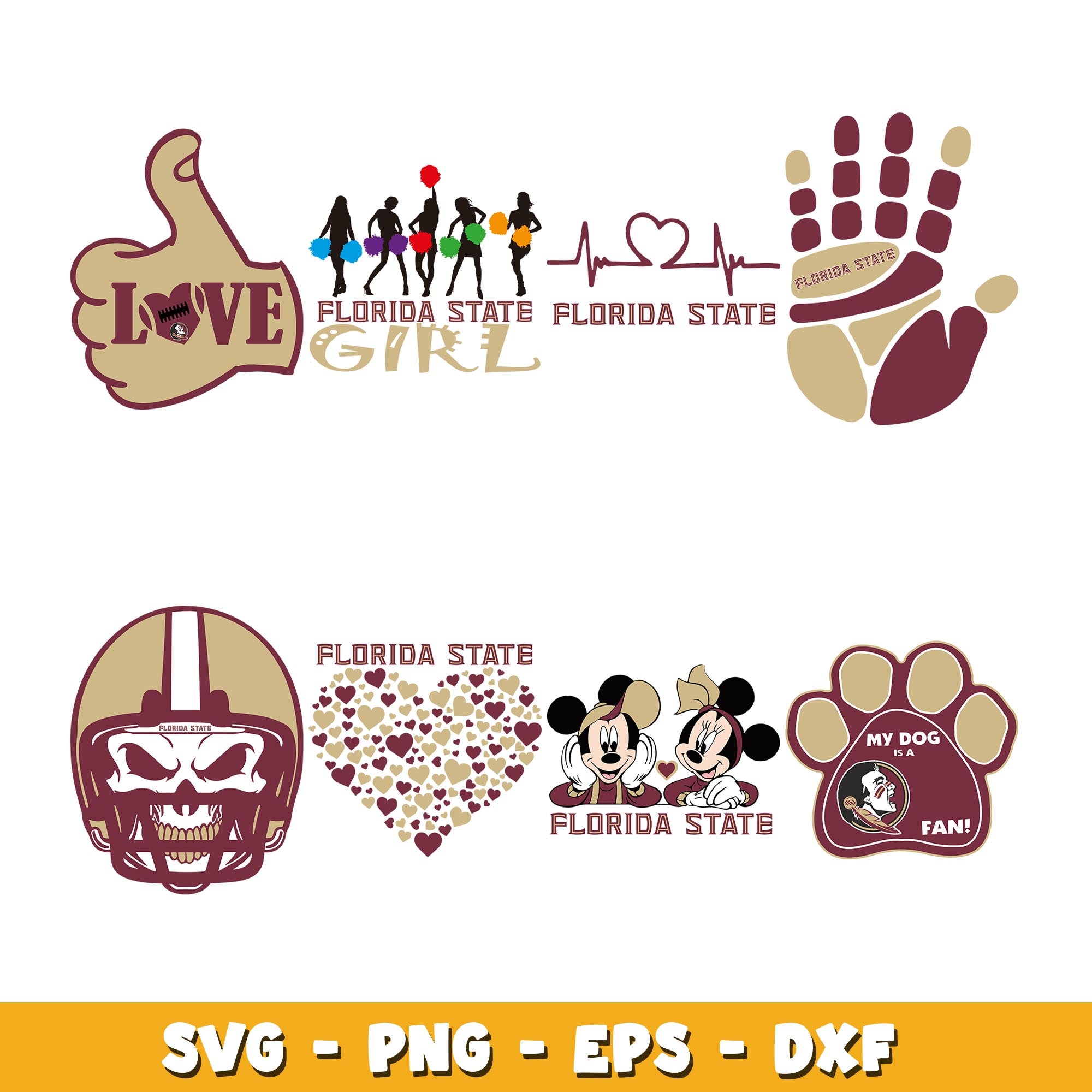 Florida State Seminoles Vintage Bundle svg, Florida State Seminoles logo svg, ncaa svg 
