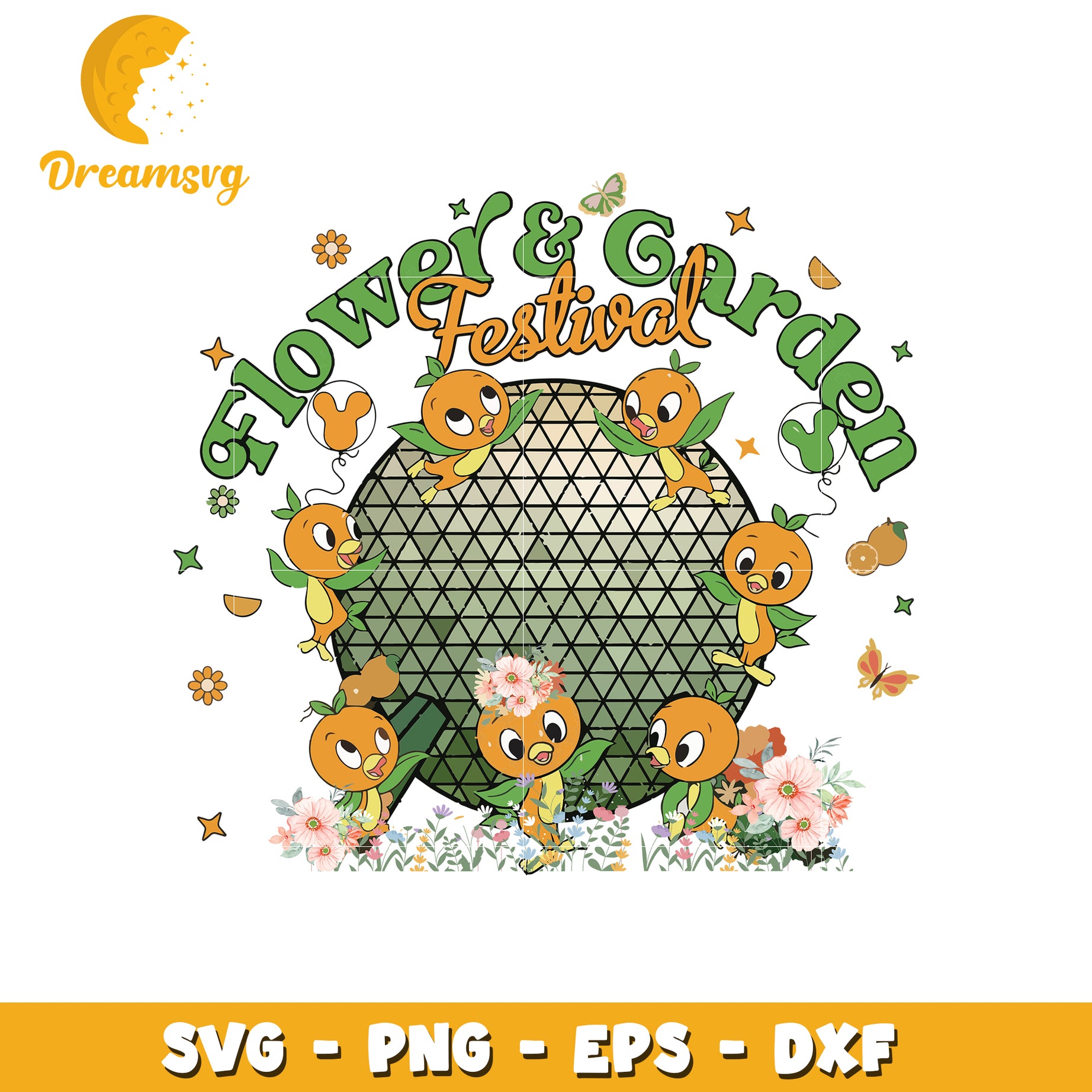 Flowers and garden svg, disney cartoons svg, disneyland svg