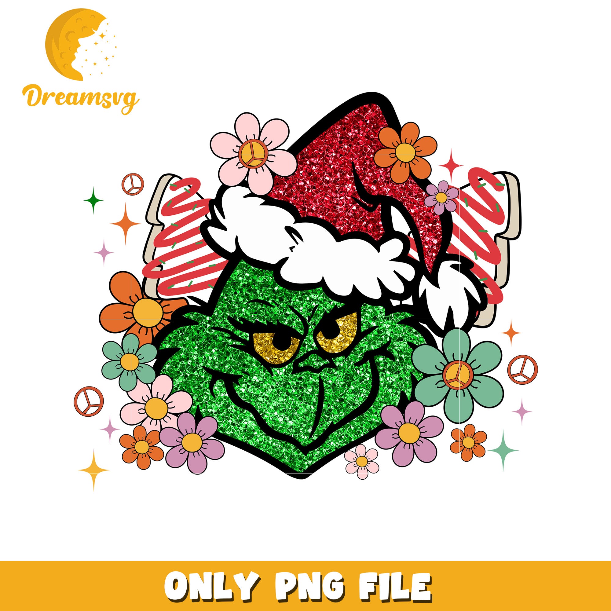Flowers grinch png, christmas movies png, grinches​ png