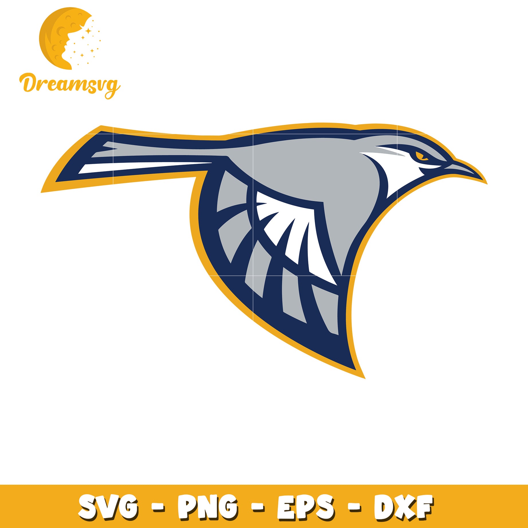 Flying Bird SVG PNG EPS DXF Cut File