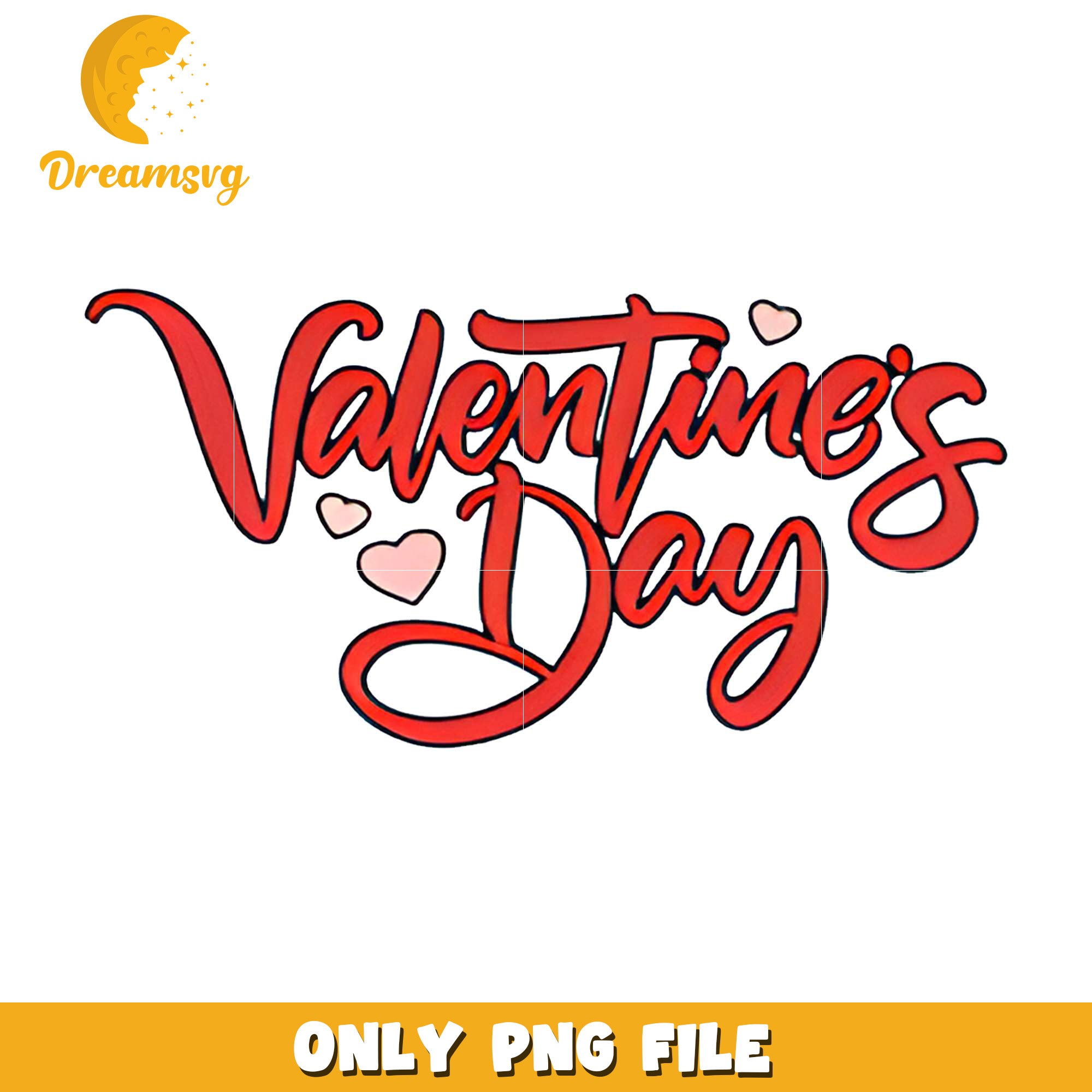 Font design valentine day png, happy valentine's day png