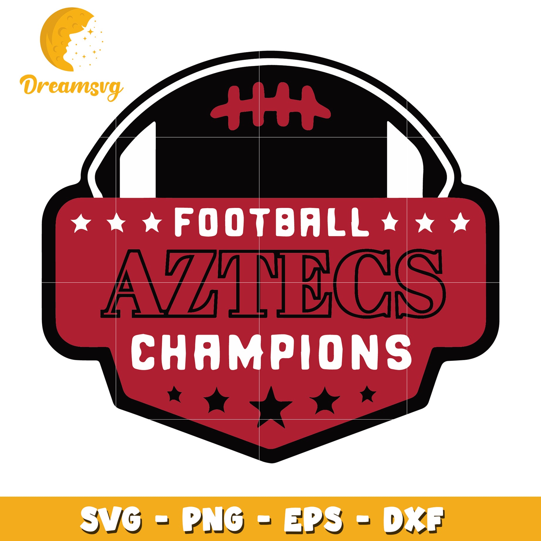 Football Aztecs Champions SVG Graphic for Team Spirit Design