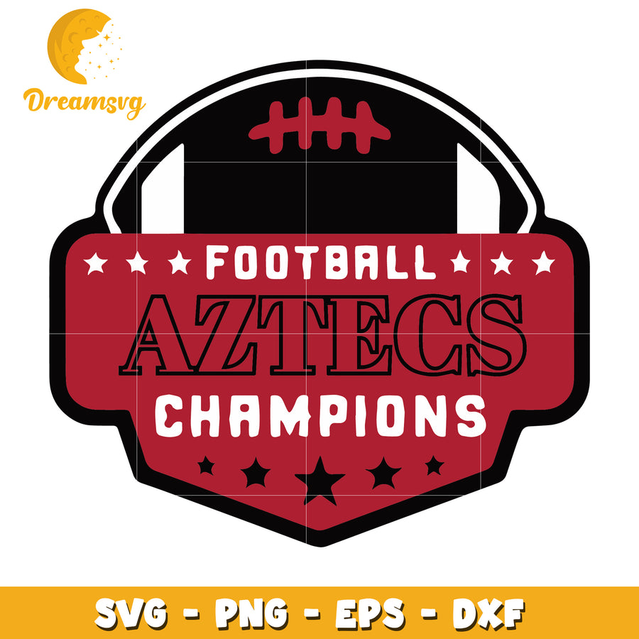 Football Aztecs Champions SVG Graphic for Team Spirit Design