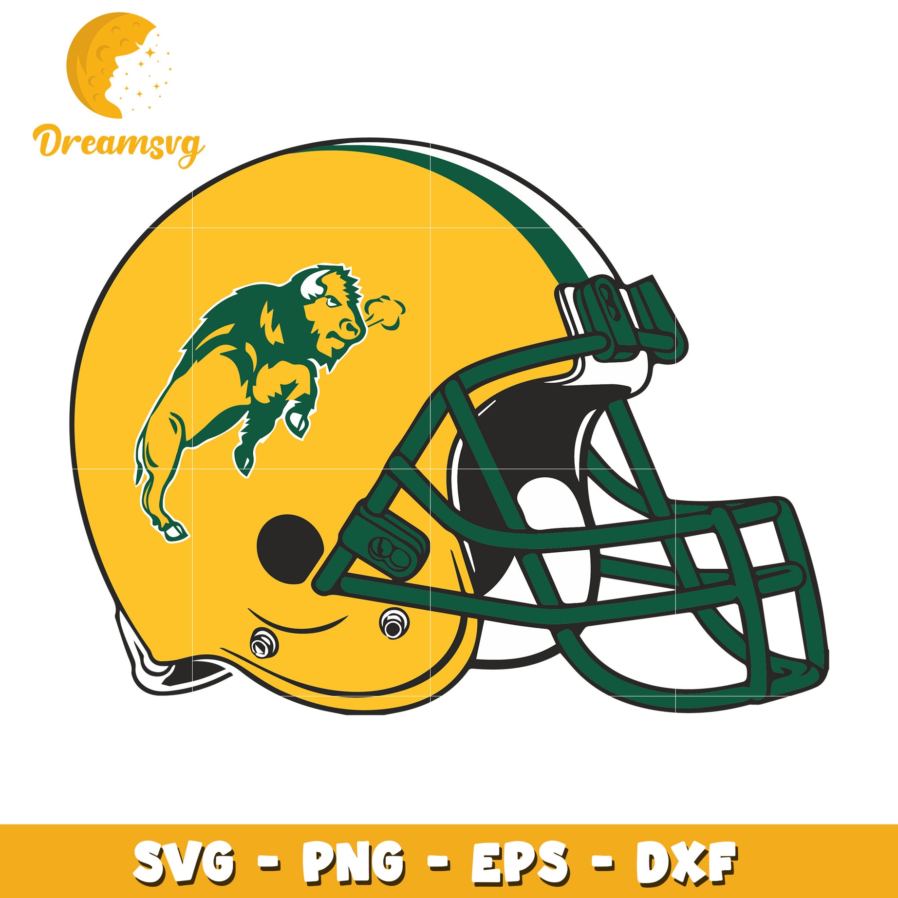 Football Helmet SVG Clipart for Fans and Crafts Projects