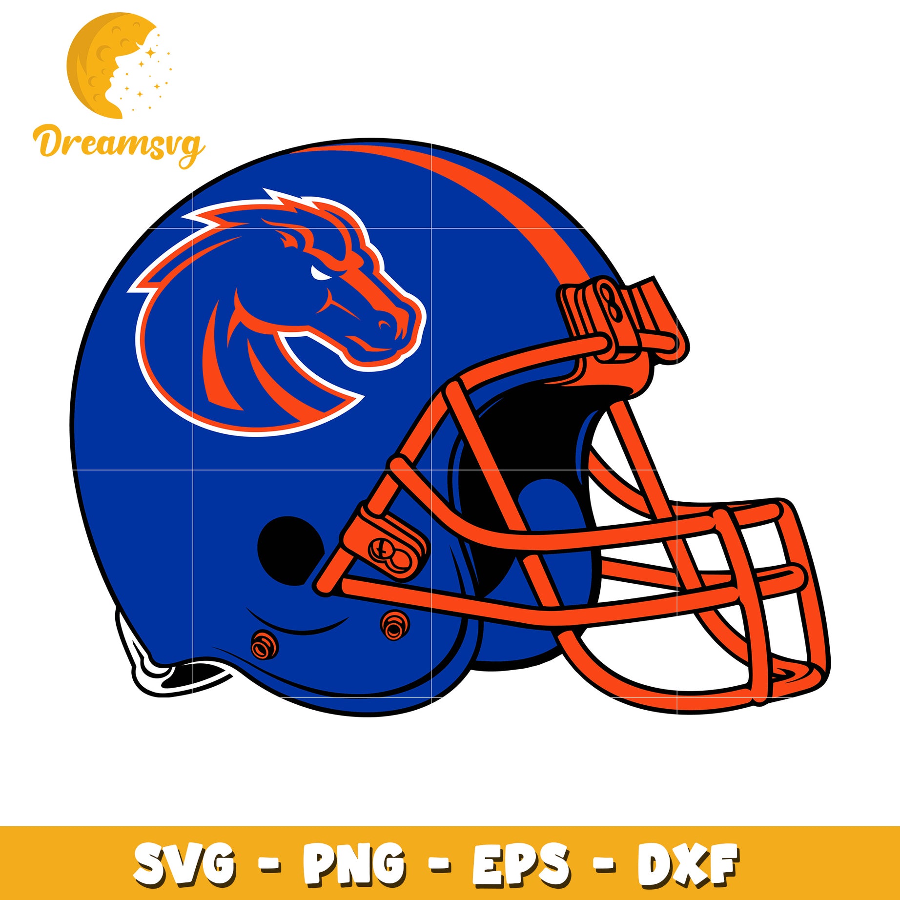 Football Helmet SVG PNG EPS DXF Cut File