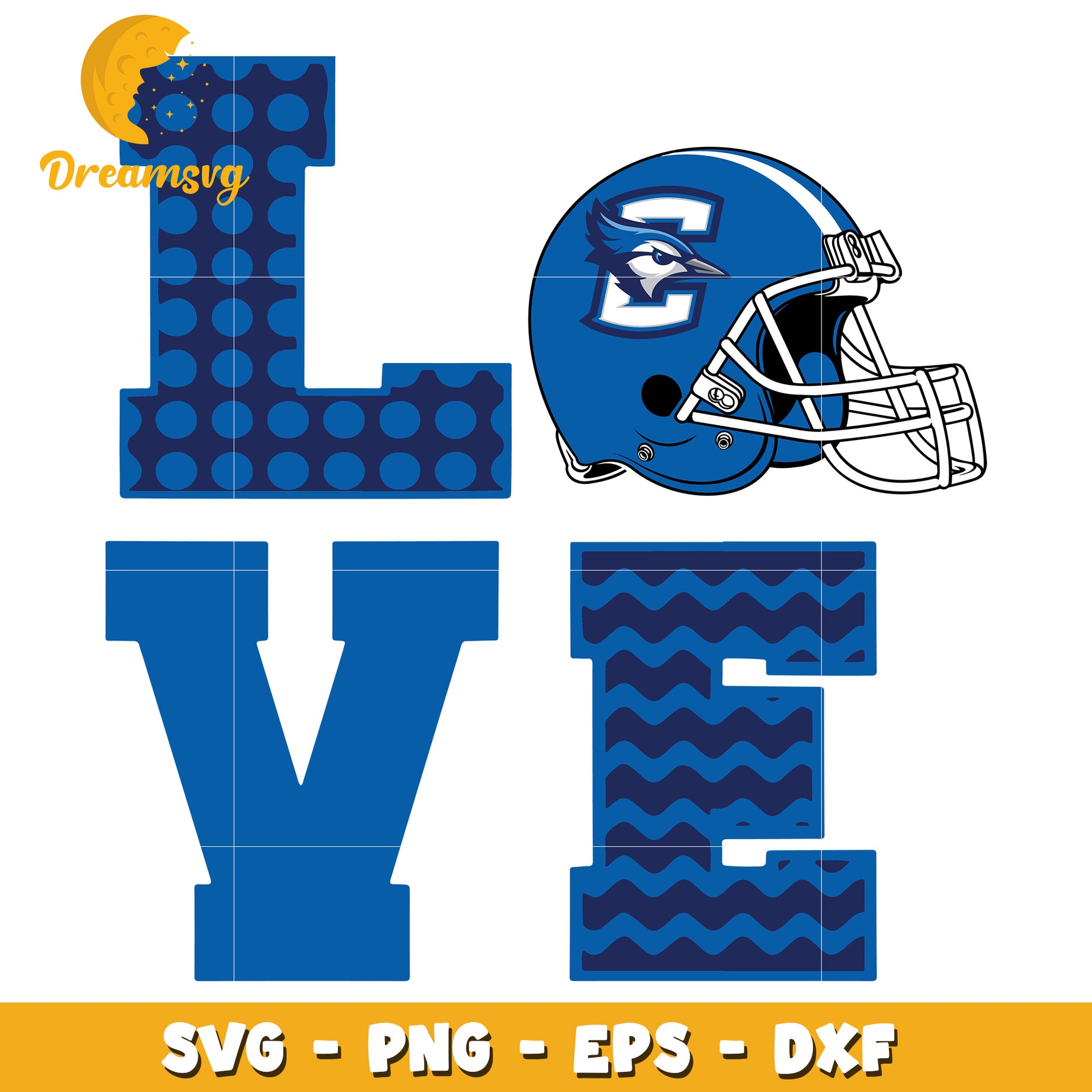 Football Love SVG Bundle PNG EPS DXF