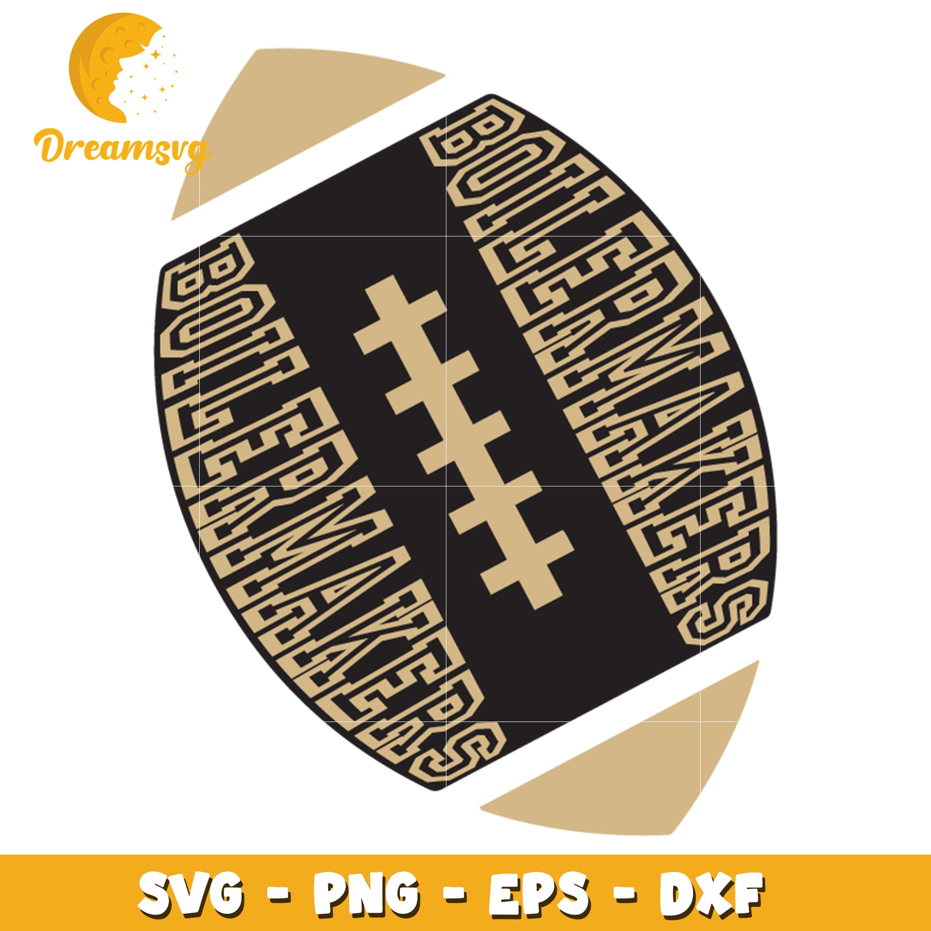 Football SVG Cut File  -  Boomer Makers