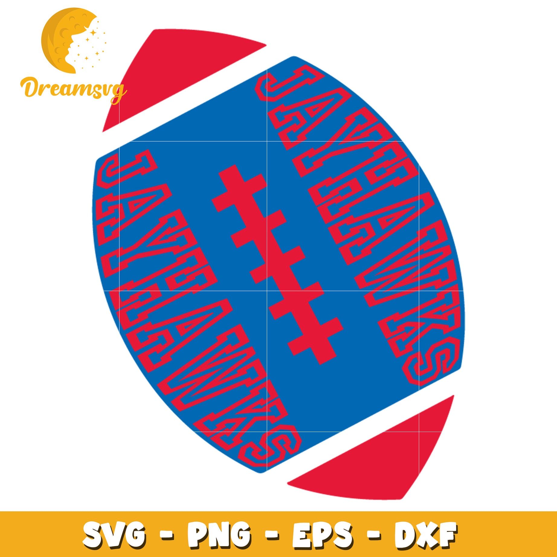 Football SVG Cut File Jayhawks Team