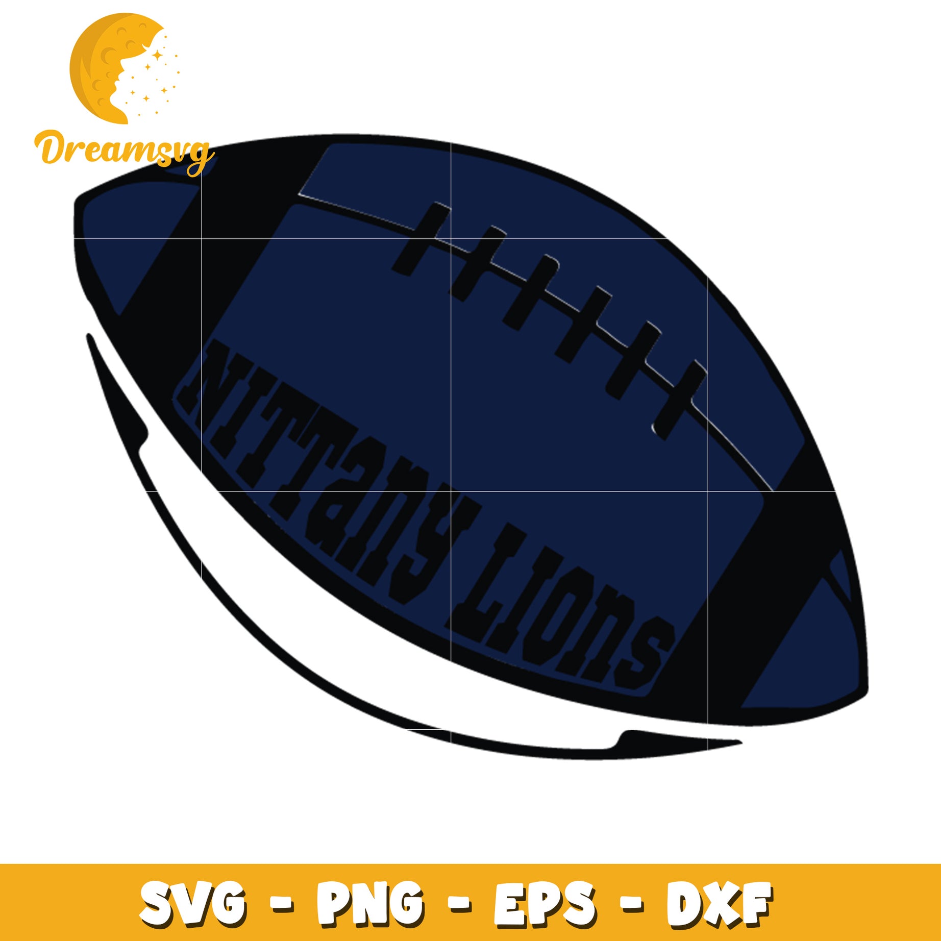 Football SVG Cut File Lions Team Design