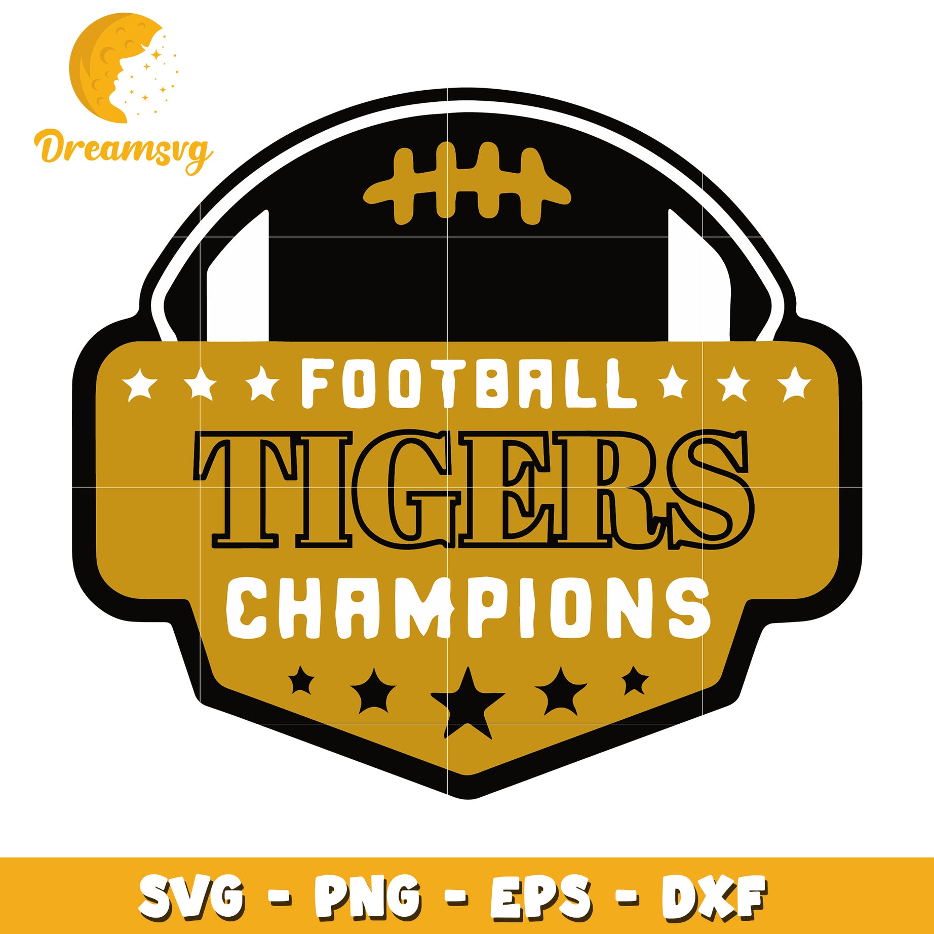 Football Tigers Champions SVG PNG EPS DXF