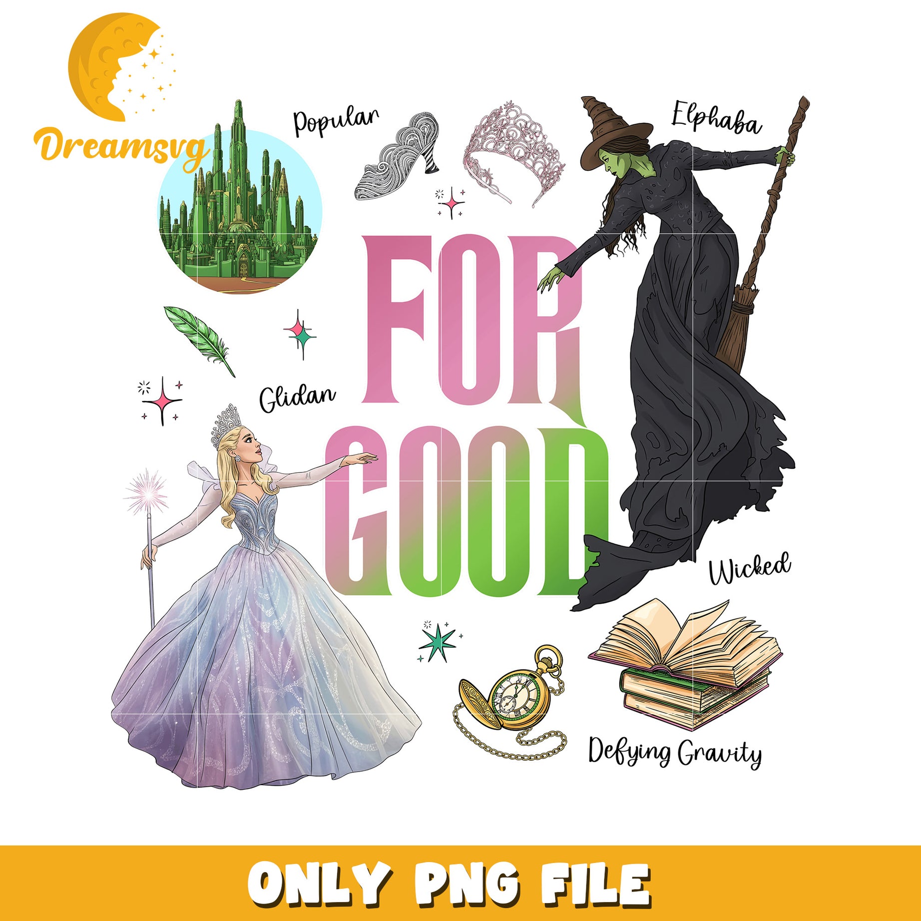 For Good Wicked png, wicked ost png, wicked poster png