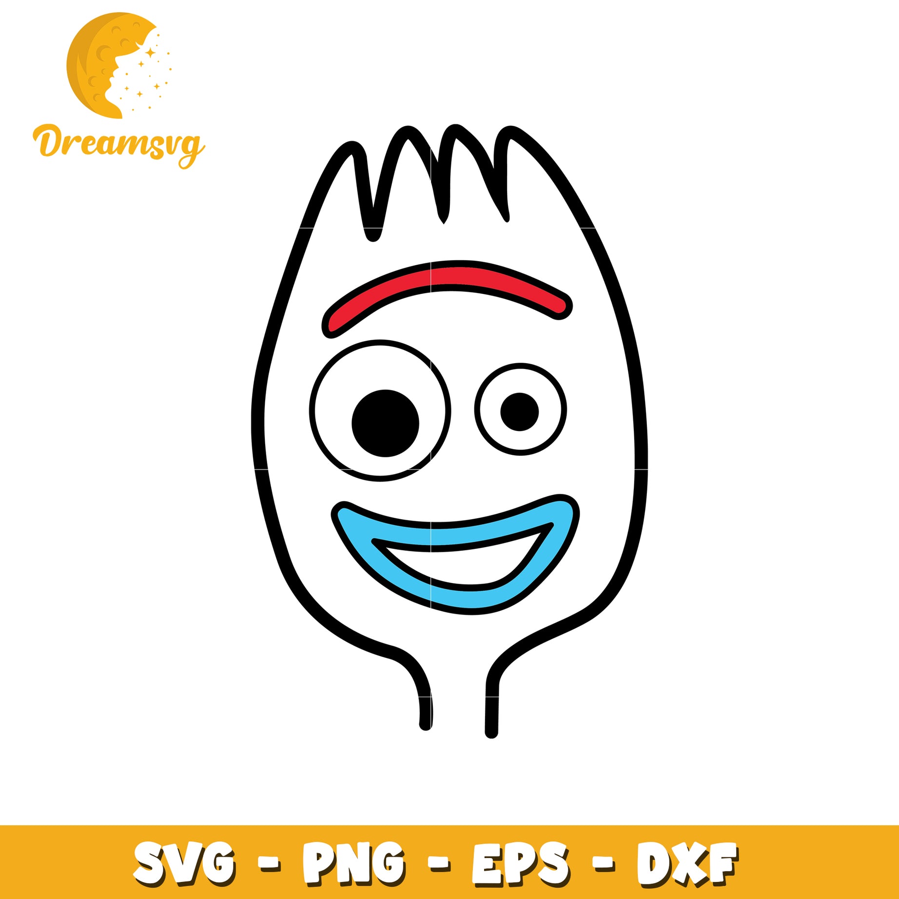 Forky SVG Cut File Toy Story PNG