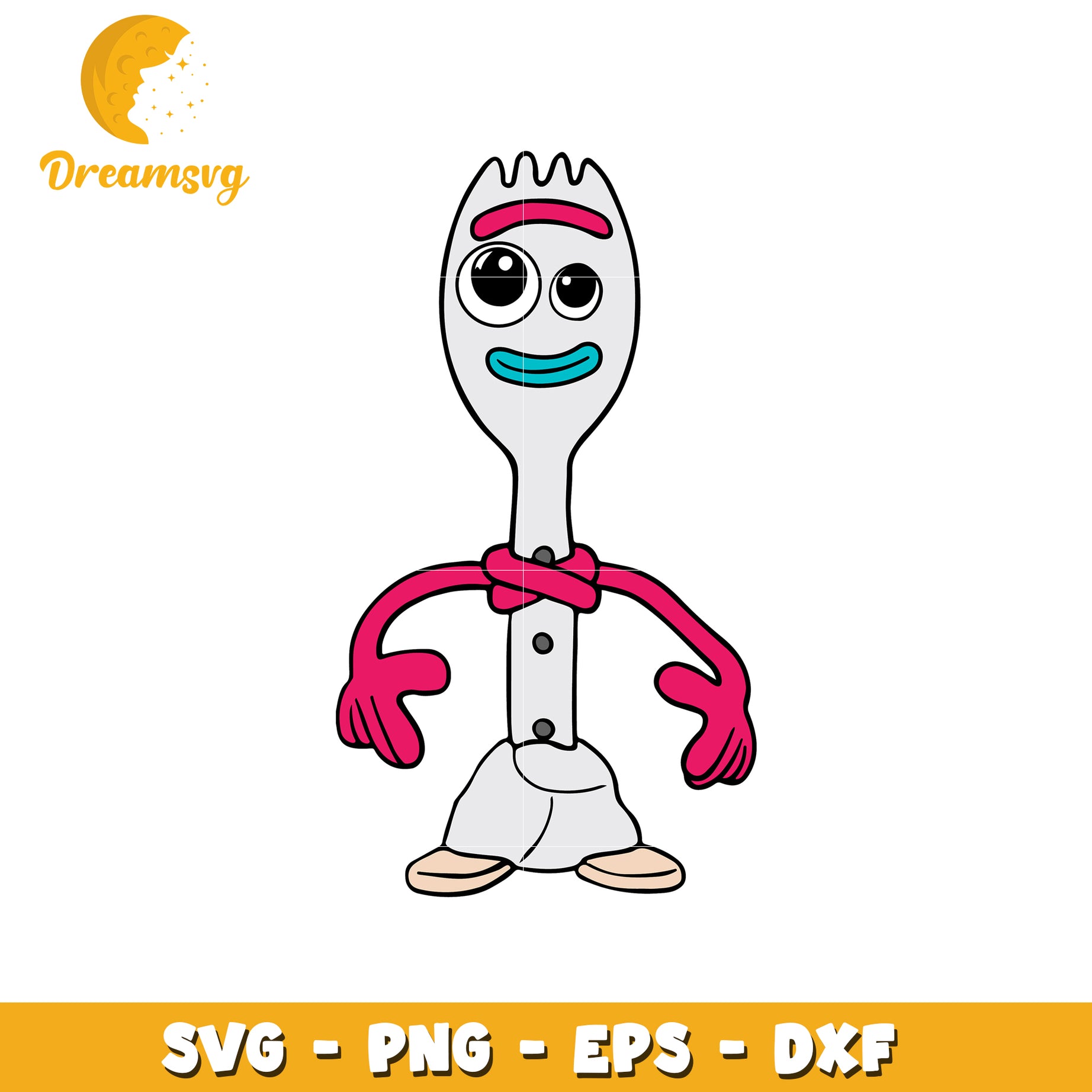 Forky SVG Cut File Toy Story PNG, EPS, DXF