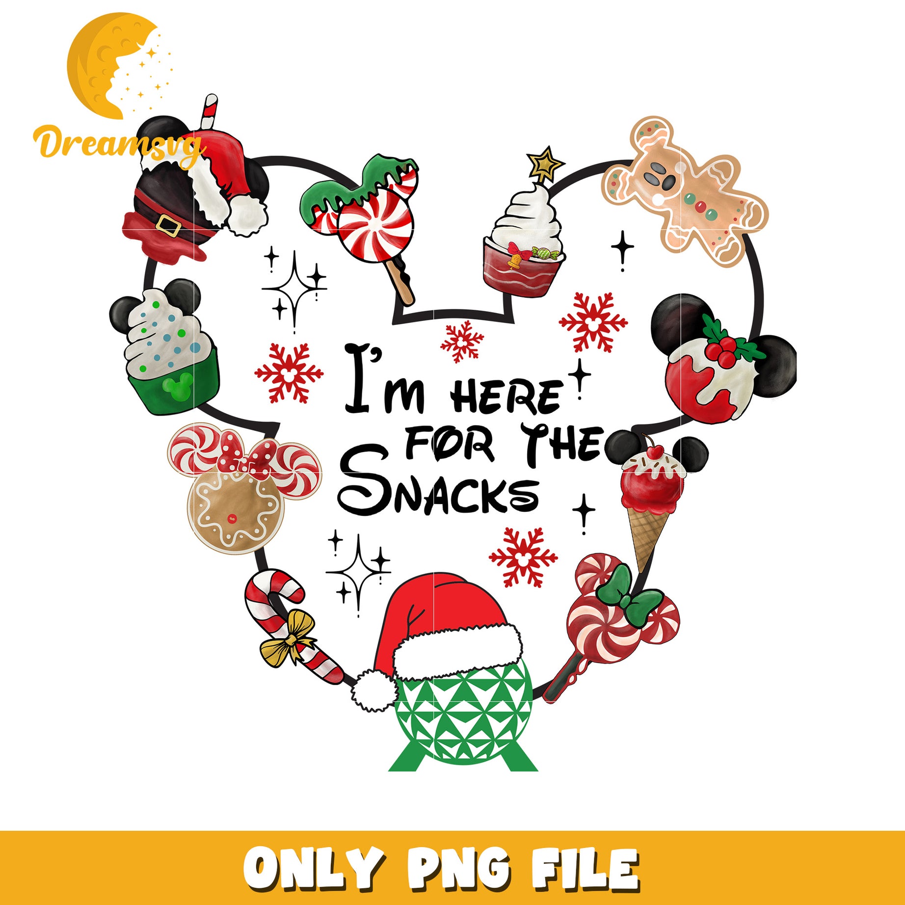 For the snacks png, disney celebration png, christmas dream png