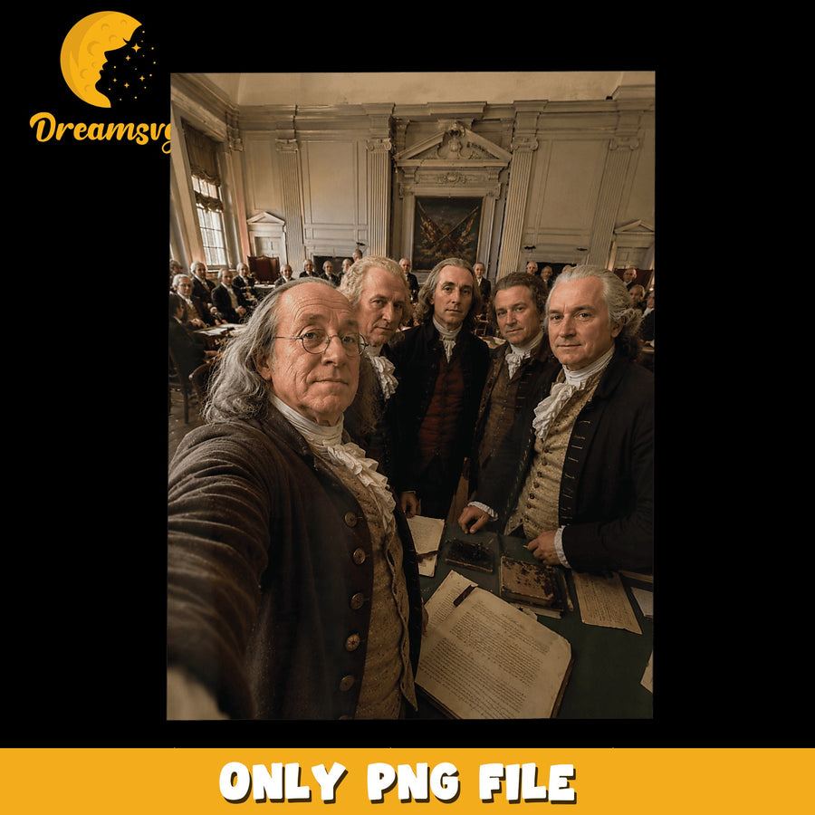 Founding Fathers PNG, Historical Art, Classic Portrait
