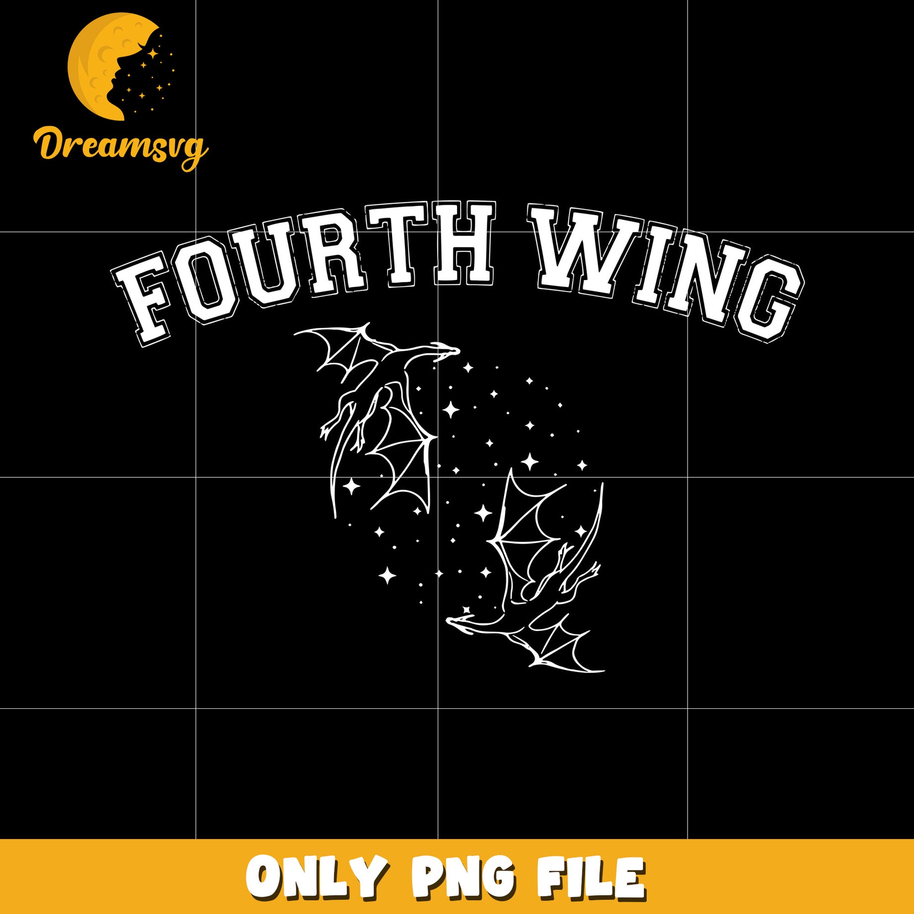 Fourth wing creative design png, creative fantasy design png, basgiath war college png