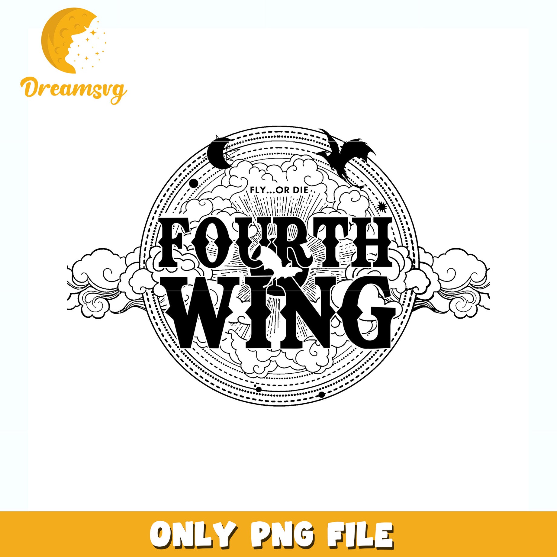 Fourth wing creative design png, fourth wing novel png, basgiath war college png