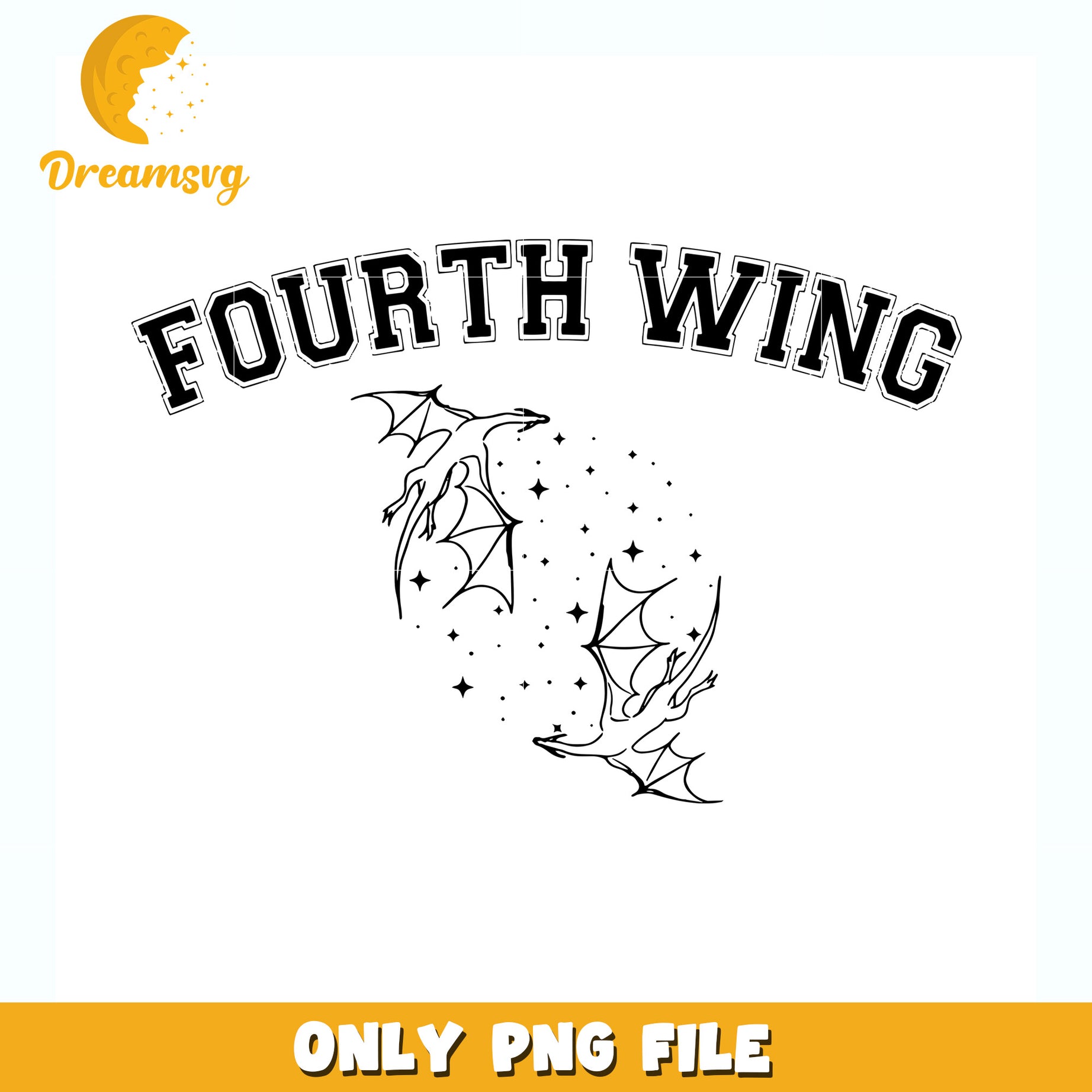 Fourth wing design png, fantasy book png, basgiath war college png