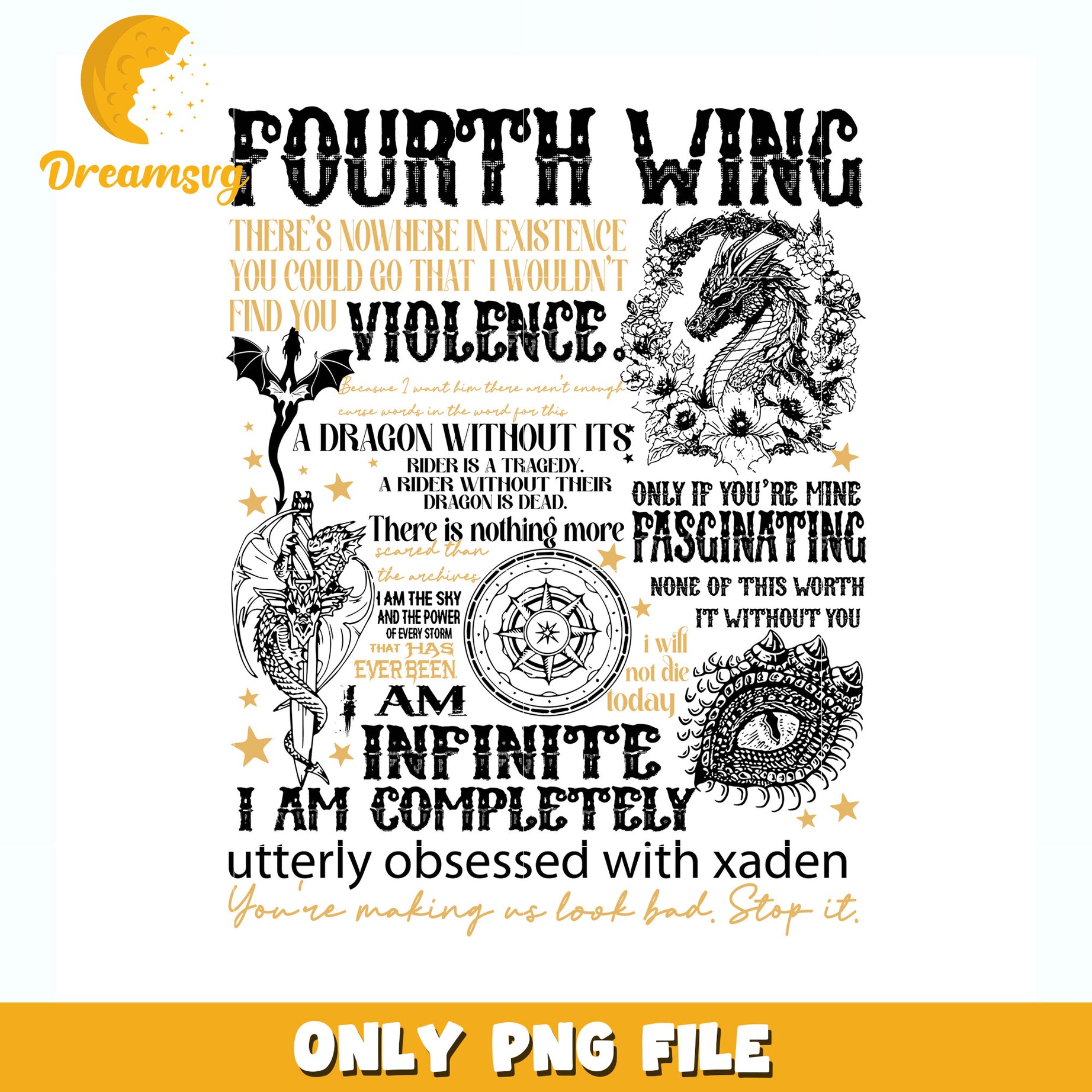 Fourth wing game design png, fantasy game design png, dragon rider game png