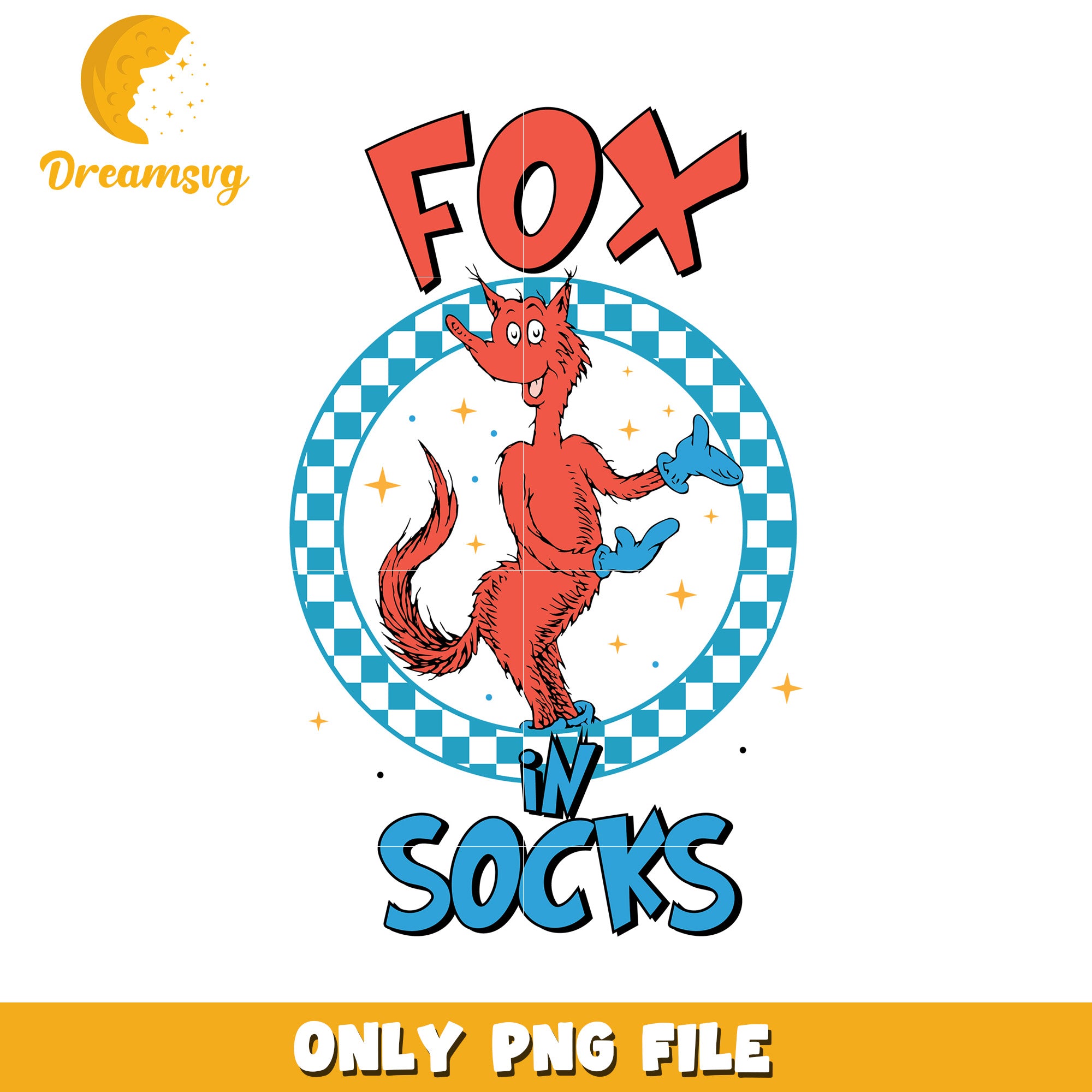 Fox in Socks PNG Design