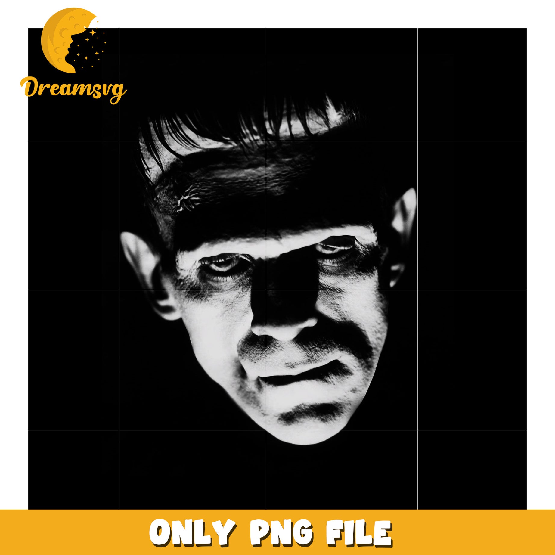 Frankenstain design png, halloween time png, spooky season png