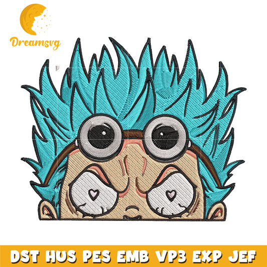 Franky Peeker Embroidery Design