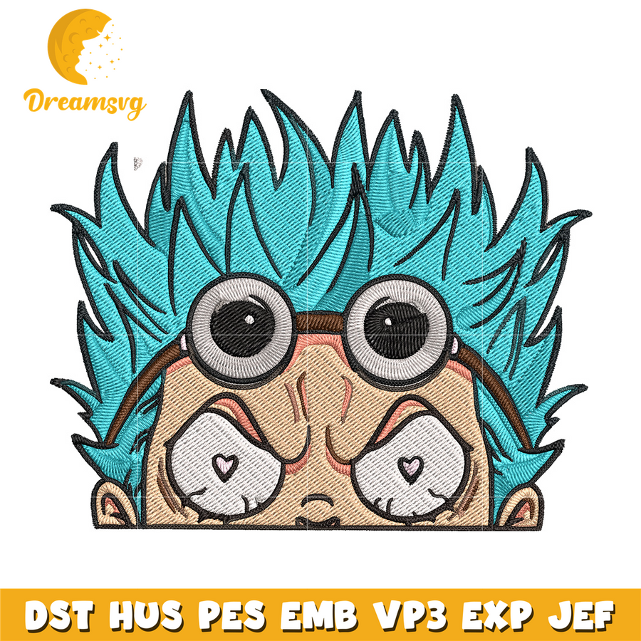 Franky Peeker Embroidery Design