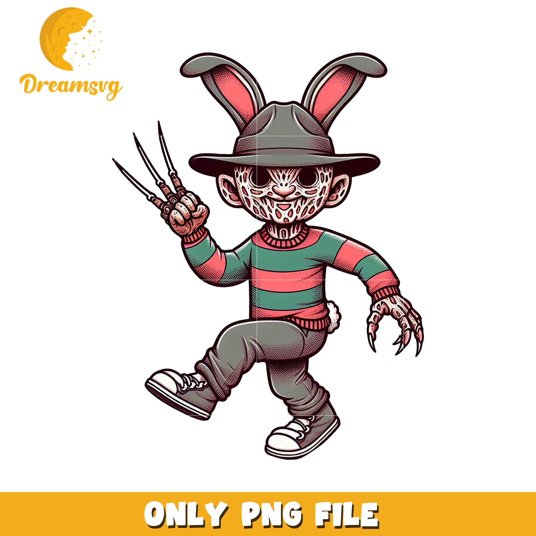 Freddy Bunny PNG Halloween Graphic