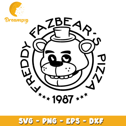 Freddy Fazbears Pizza 1987 SVG Cut File