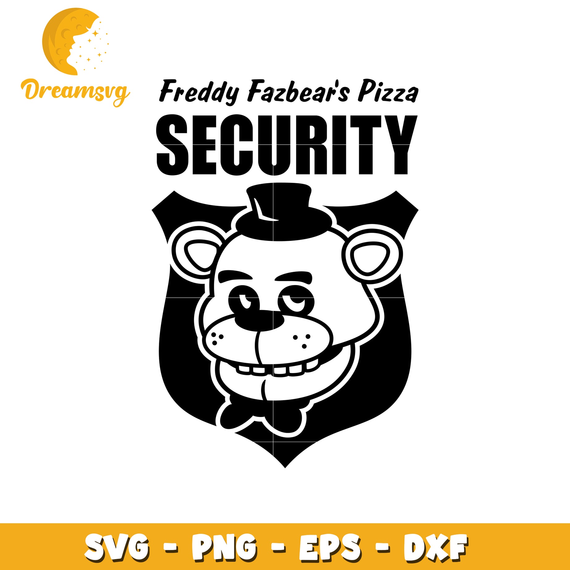 Freddy Fazbears Pizza Security SVG Cut File