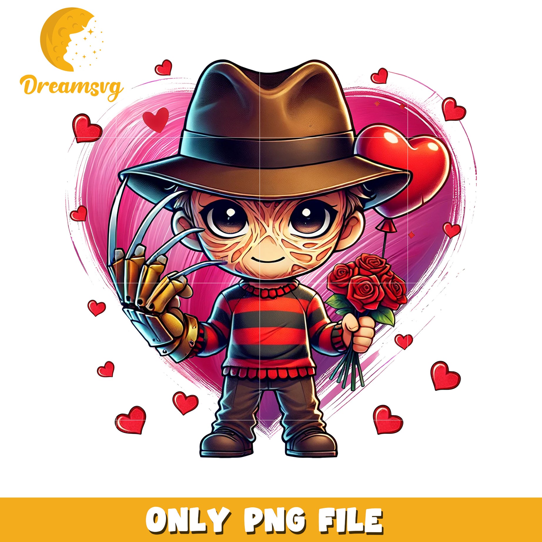 Freddy Krueger Valentine PNG