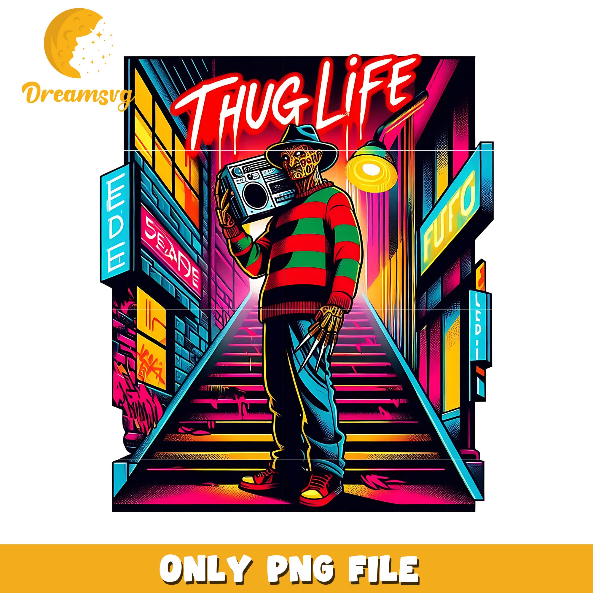 Freddy nightmare thug life horror killer png, Halloween horror movies png