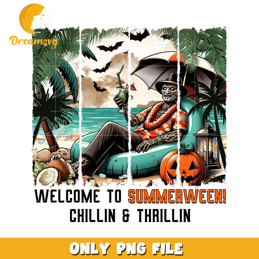 Freddy summer vacation png, summer time  png, horror movie png