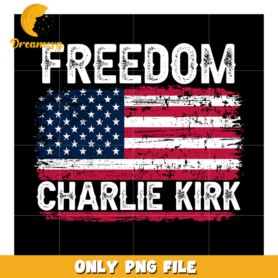 Freedom america flag png, charlie kirk flashed​​​​ png, freedom charlie kirk png
