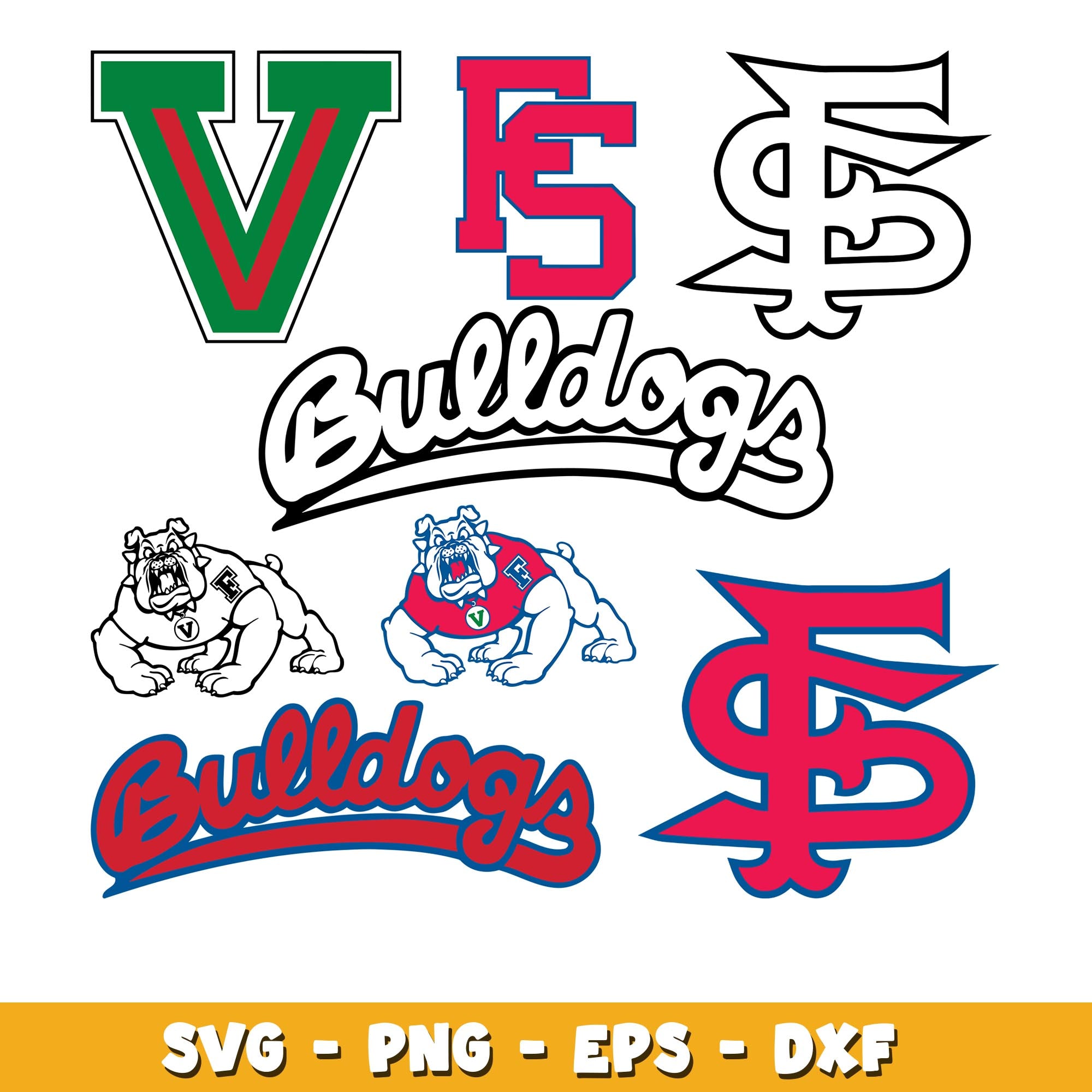 Fresno State Bulldogs Bundle svg, Fresno State Bulldogs logo svg, ncaa ...