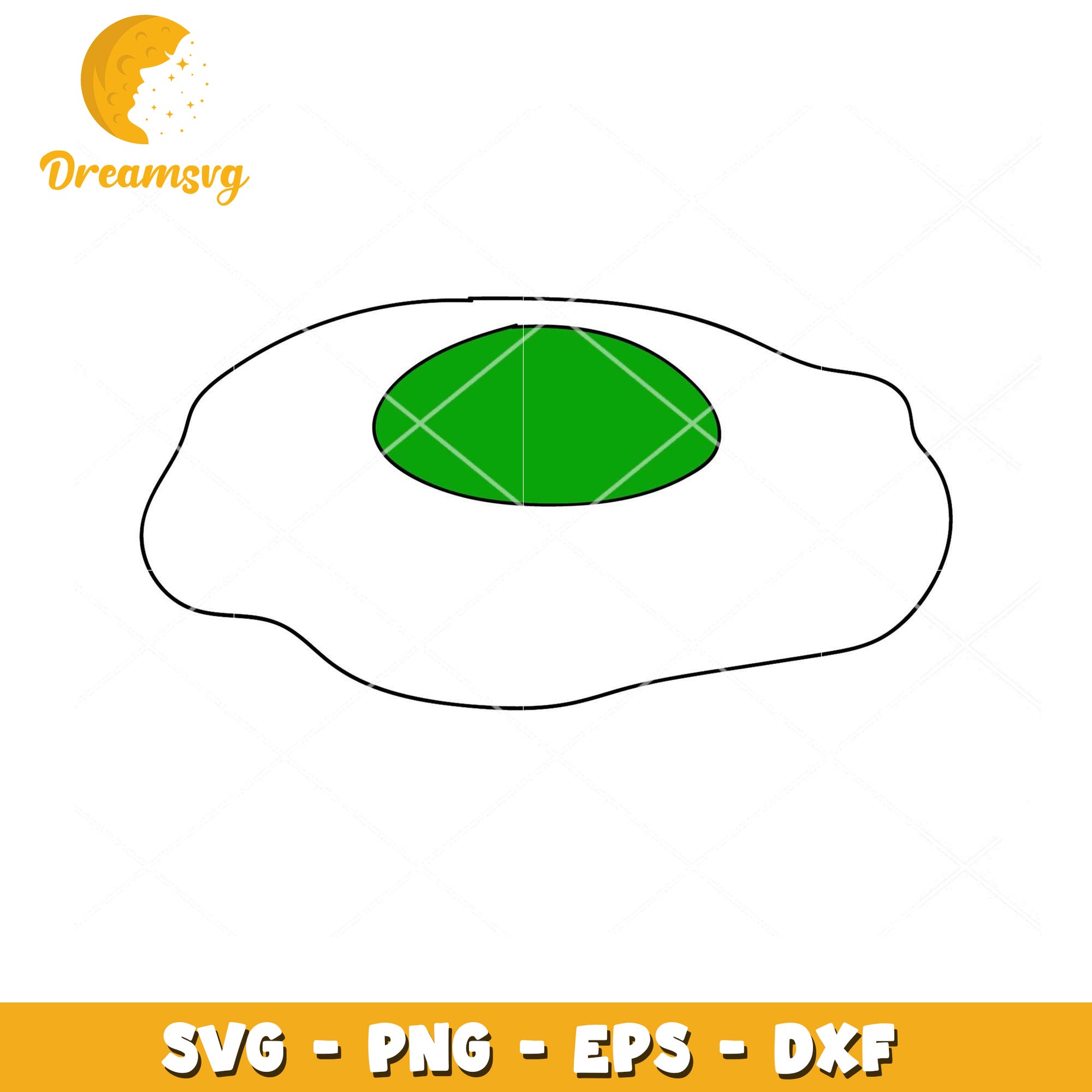 Fried Egg SVG Cut File Design