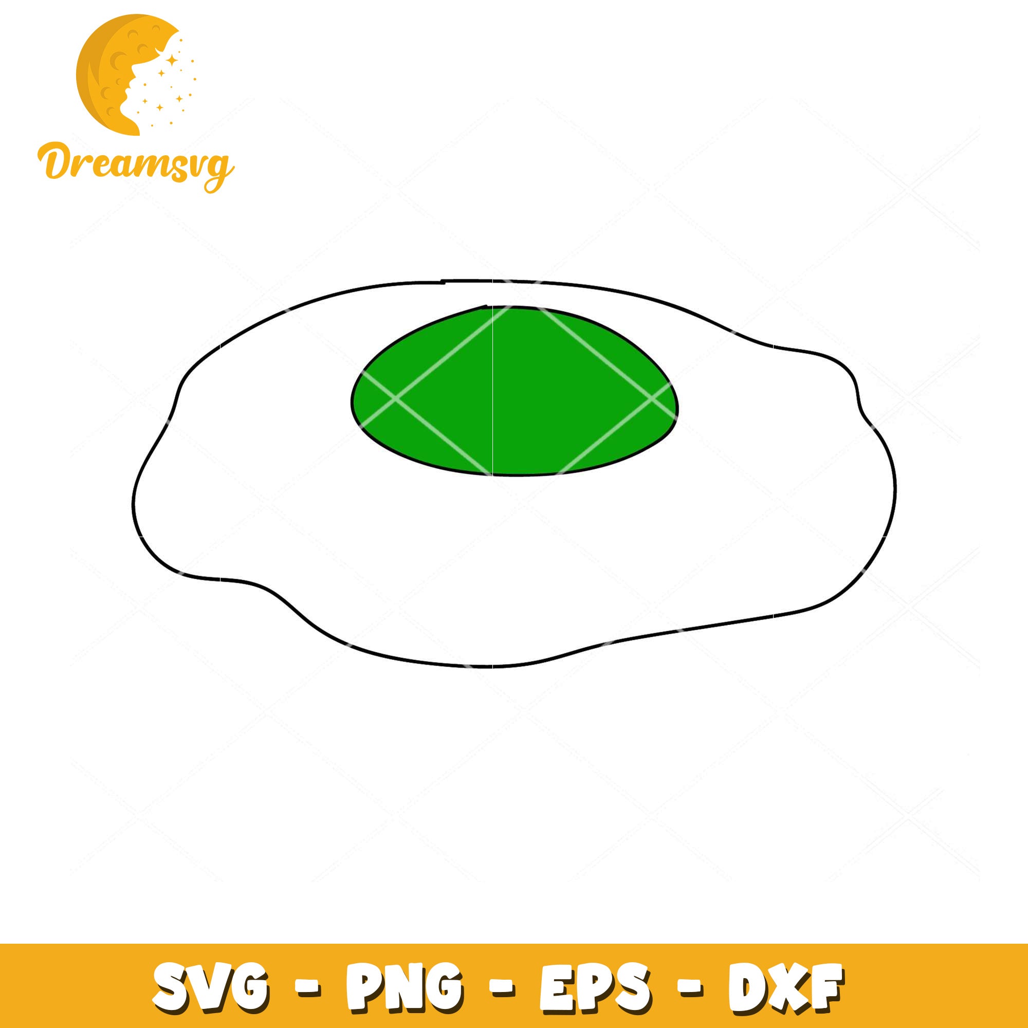 Fried Egg SVG Cut File Design